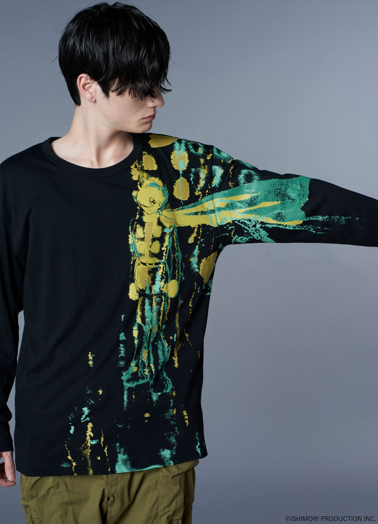 【11/15 12:00 Release】Ground Y×CYBORG 009 60th CYBORG 009 WATERCOLOR LONG SLEEVE T-SHIRT