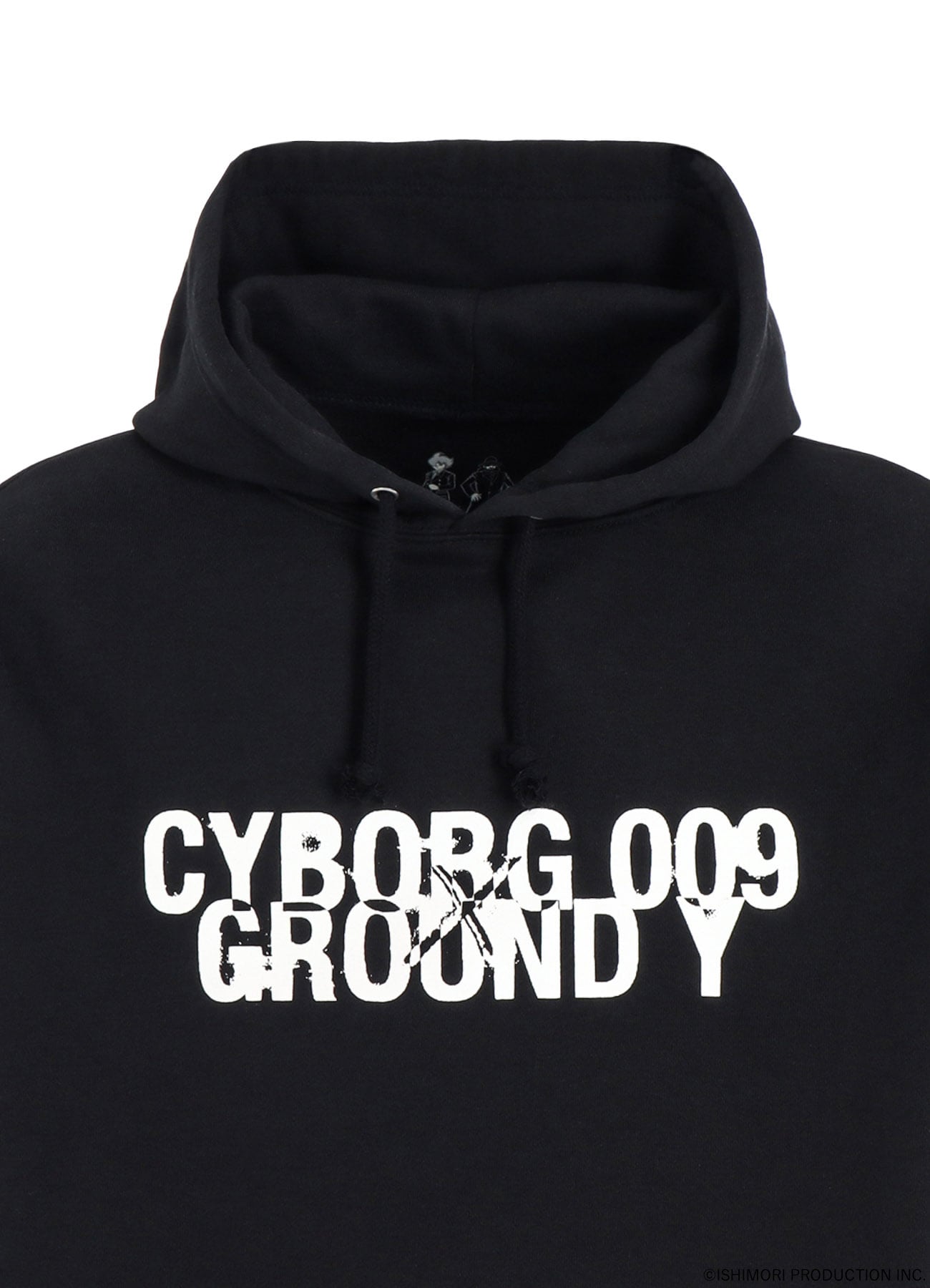 【11/15 12:00 Release】Ground Y×CYBORG 009 60th CYBORG 009 & DR.YY NEWLY DRAWN SILHOUETTE HOODIE