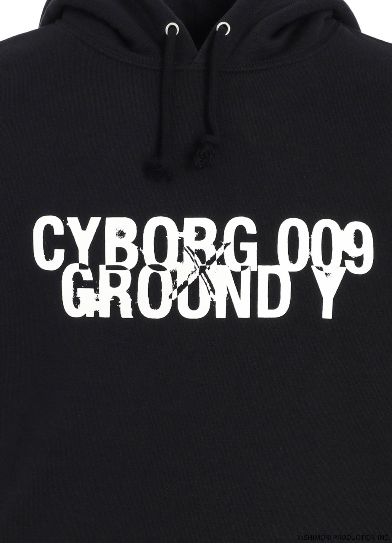 【11/15 12:00 Release】Ground Y×CYBORG 009 60th CYBORG 009 & DR.YY NEWLY DRAWN SILHOUETTE HOODIE