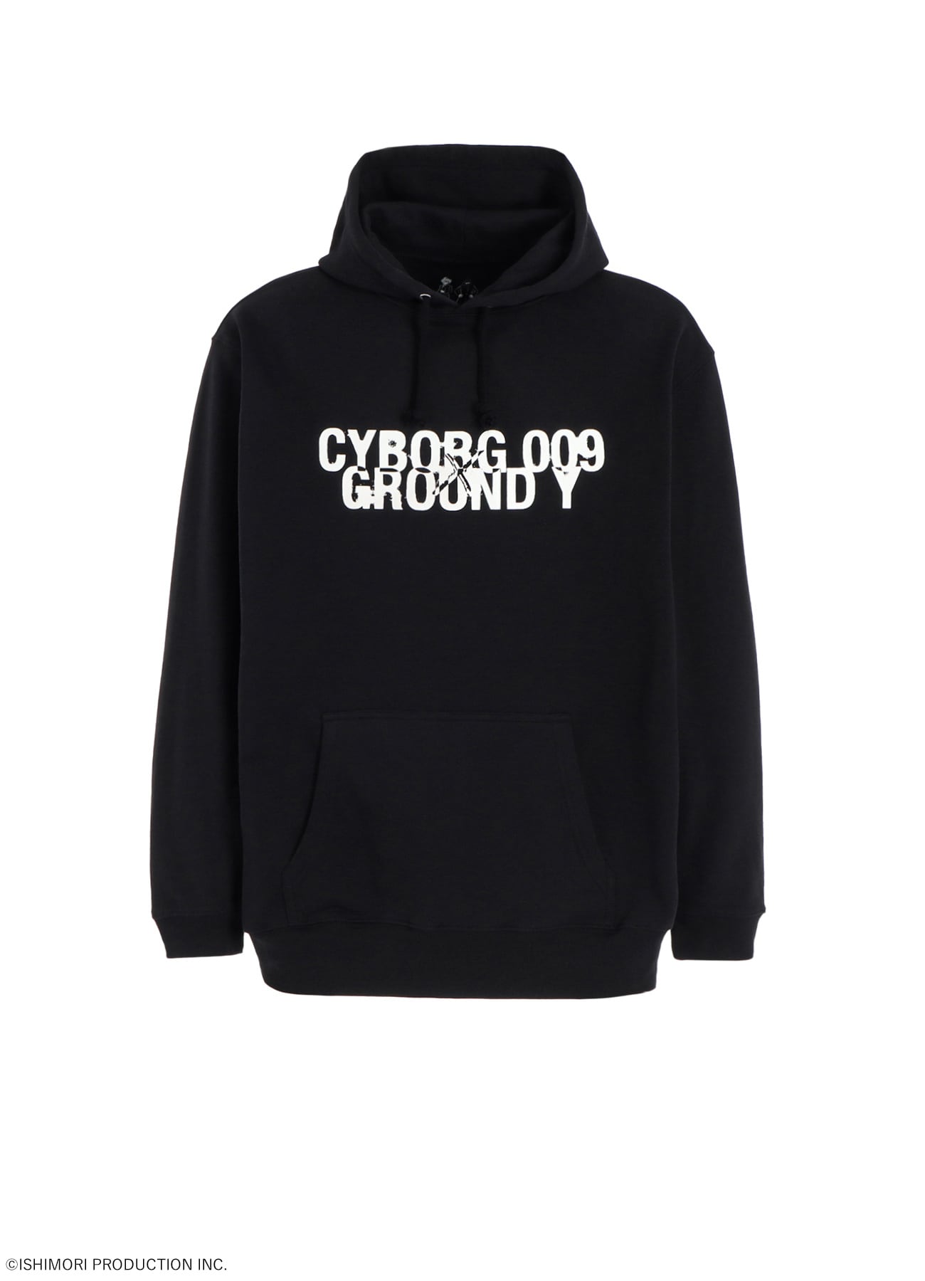 【11/15 12:00 Release】Ground Y×CYBORG 009 60th CYBORG 009 & DR.YY NEWLY DRAWN SILHOUETTE HOODIE