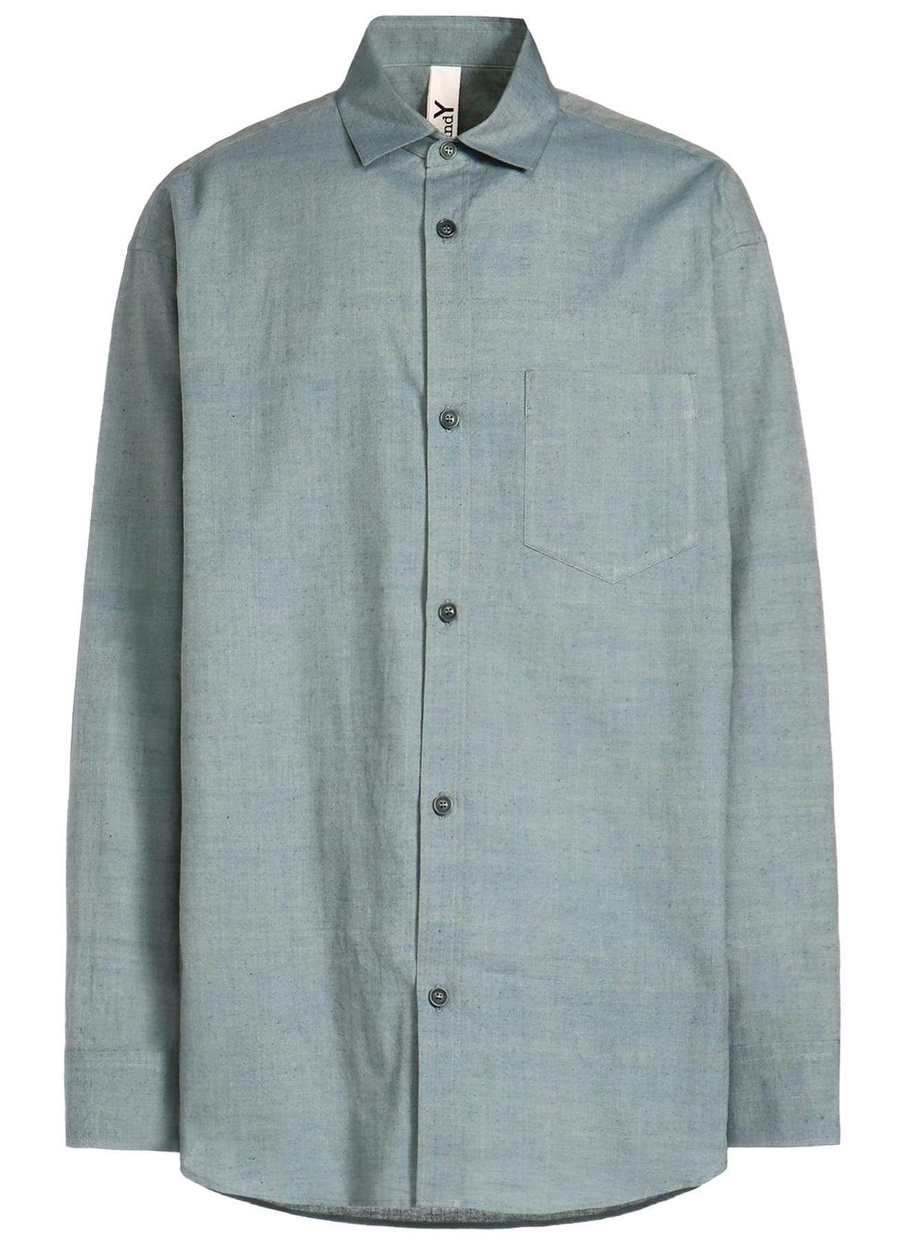 CHAMBRAY LAWN BIG SLEEVE SHIRT