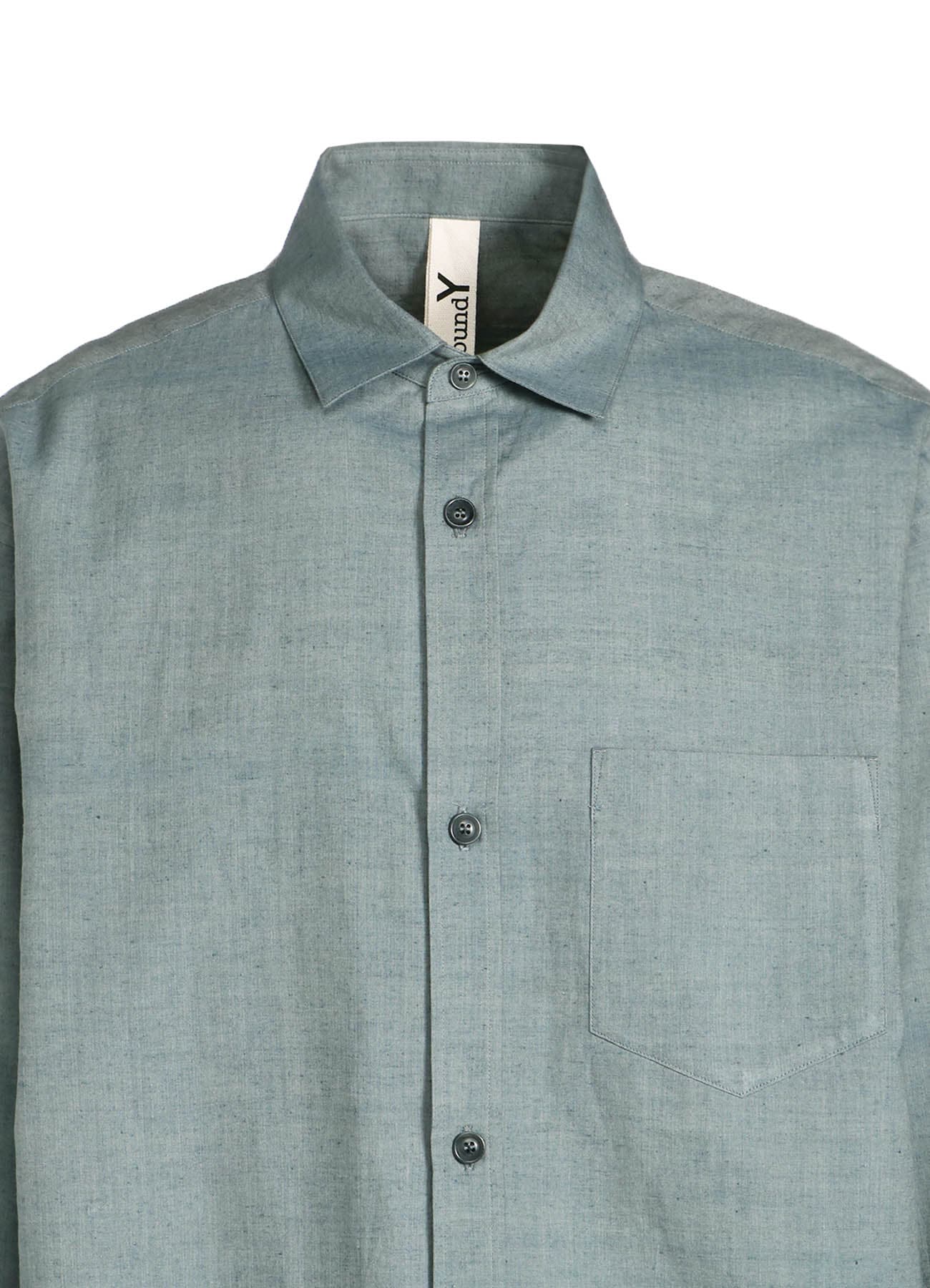 CHAMBRAY LAWN BIG SLEEVE SHIRT