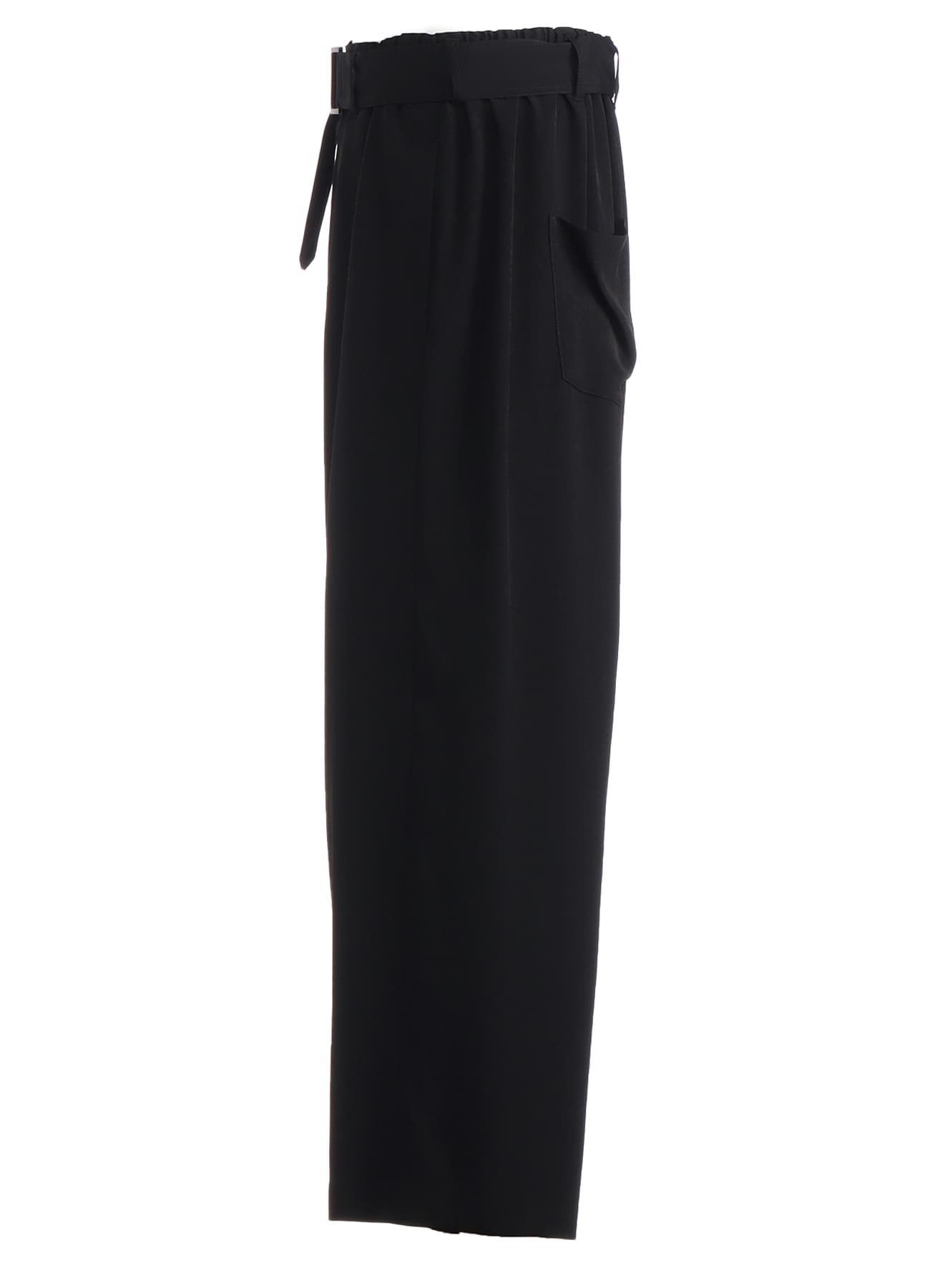 TRIACETATE/POLYESTER CREPE de CHINE EXTRA WIDE FRONT SEAM PANTS