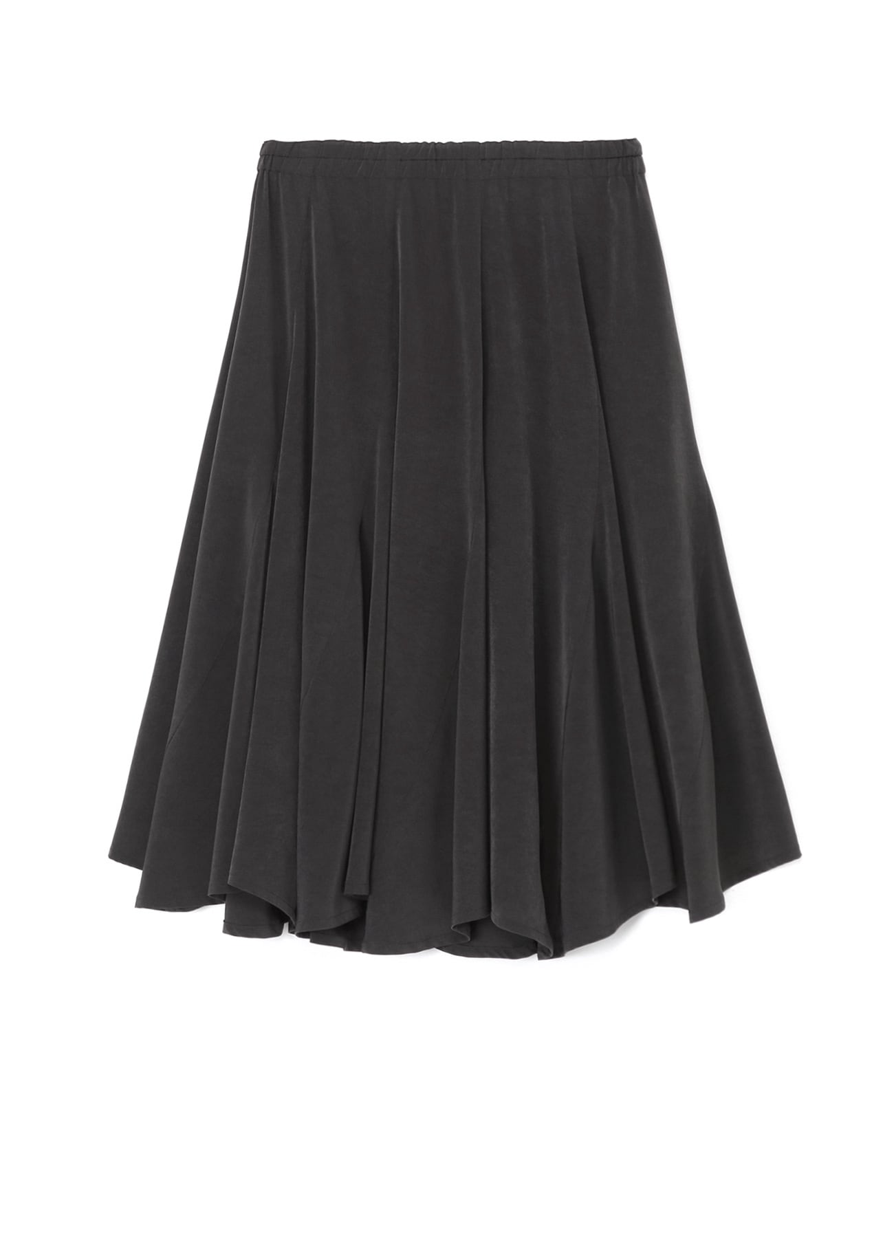 TRIACETATE/POLYESTER CREPE de CHINE 10PIECES GATHERED SKIRT