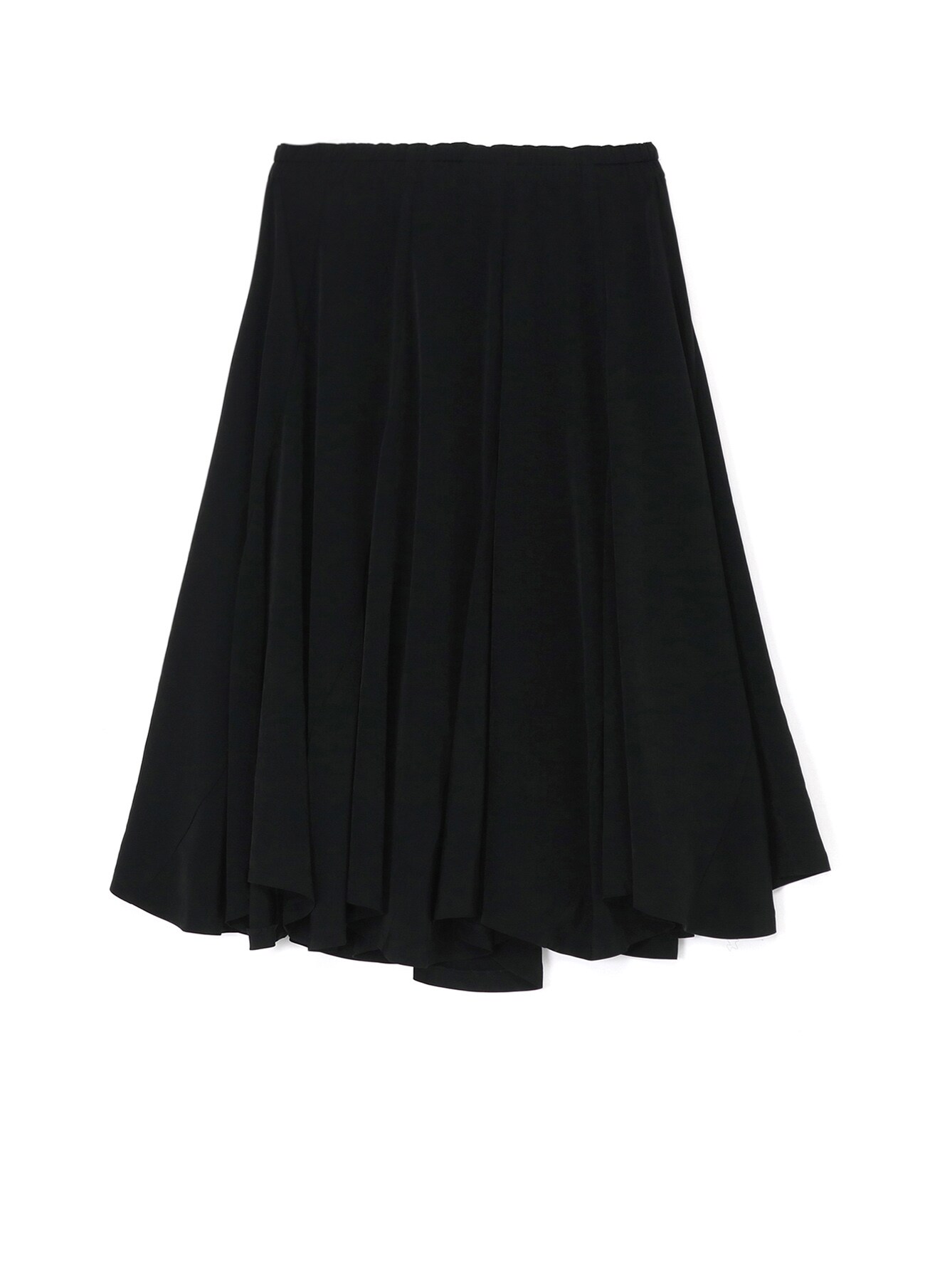TRIACETATE/POLYESTER CREPE de CHINE 10PIECES GATHERED SKIRT