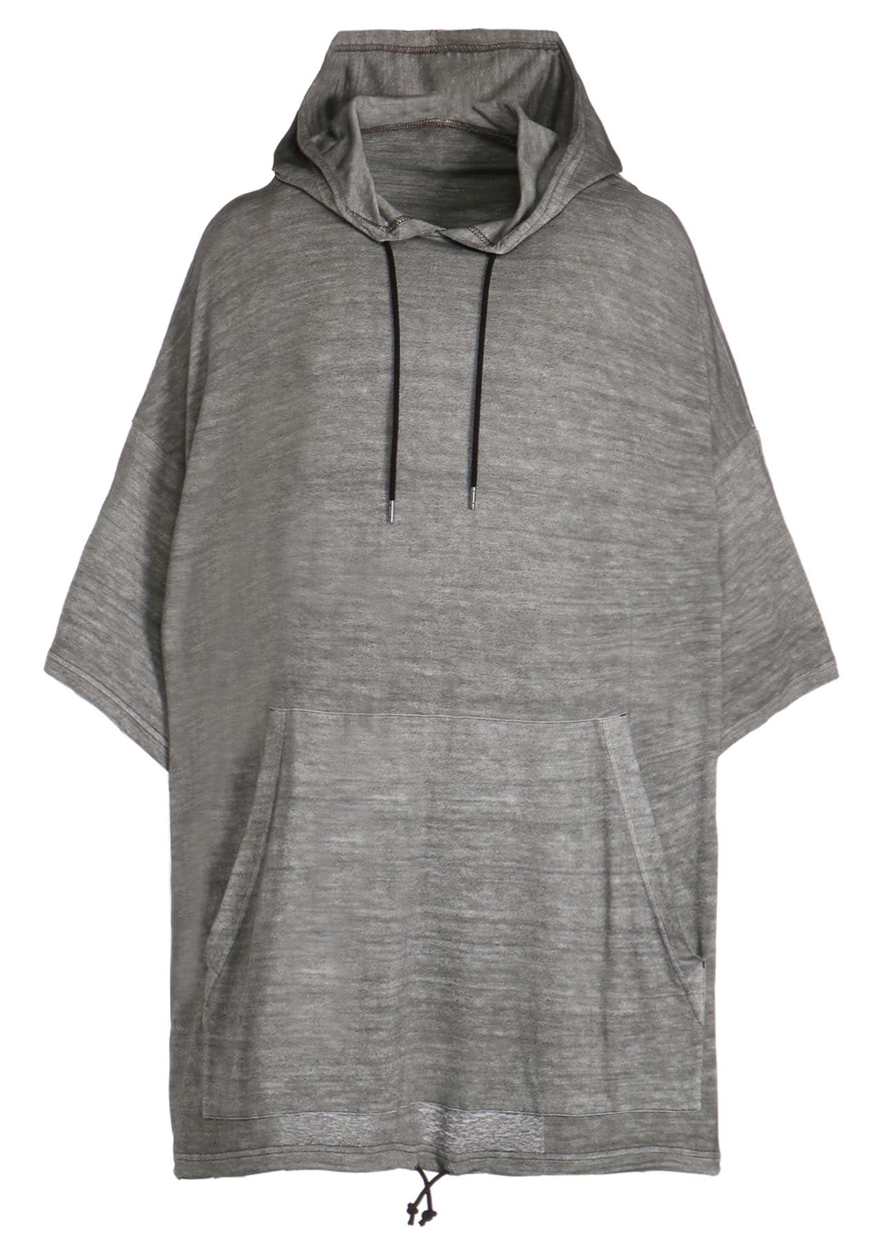 SUMI INK-DYED LINEN JERSEY THREE-QUARTER SLEEVE PULLOVER