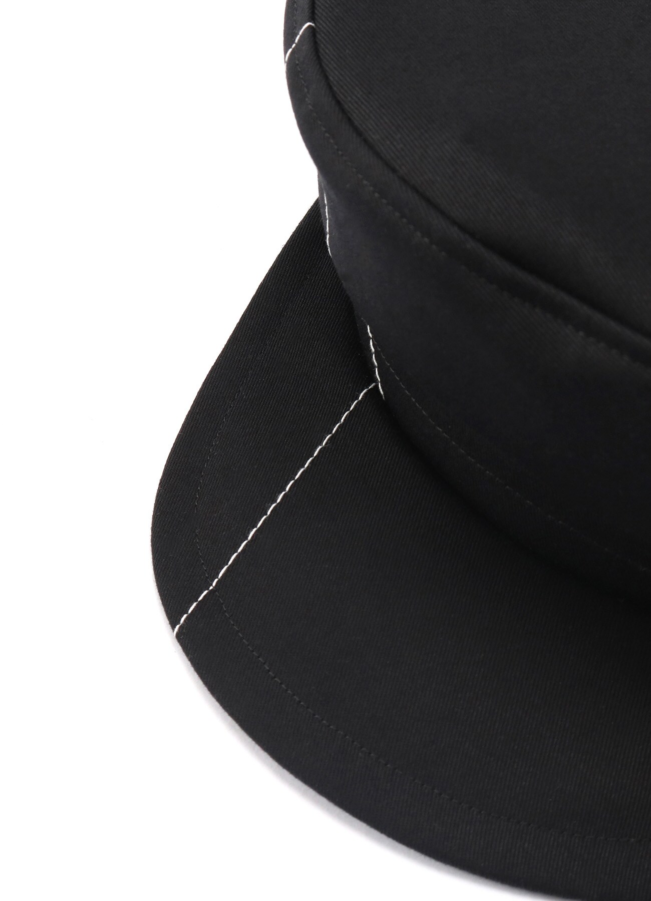 Ishica Cotton Gabardine Postman Cap S Black Ground Y The Shop Yohji Yamamoto