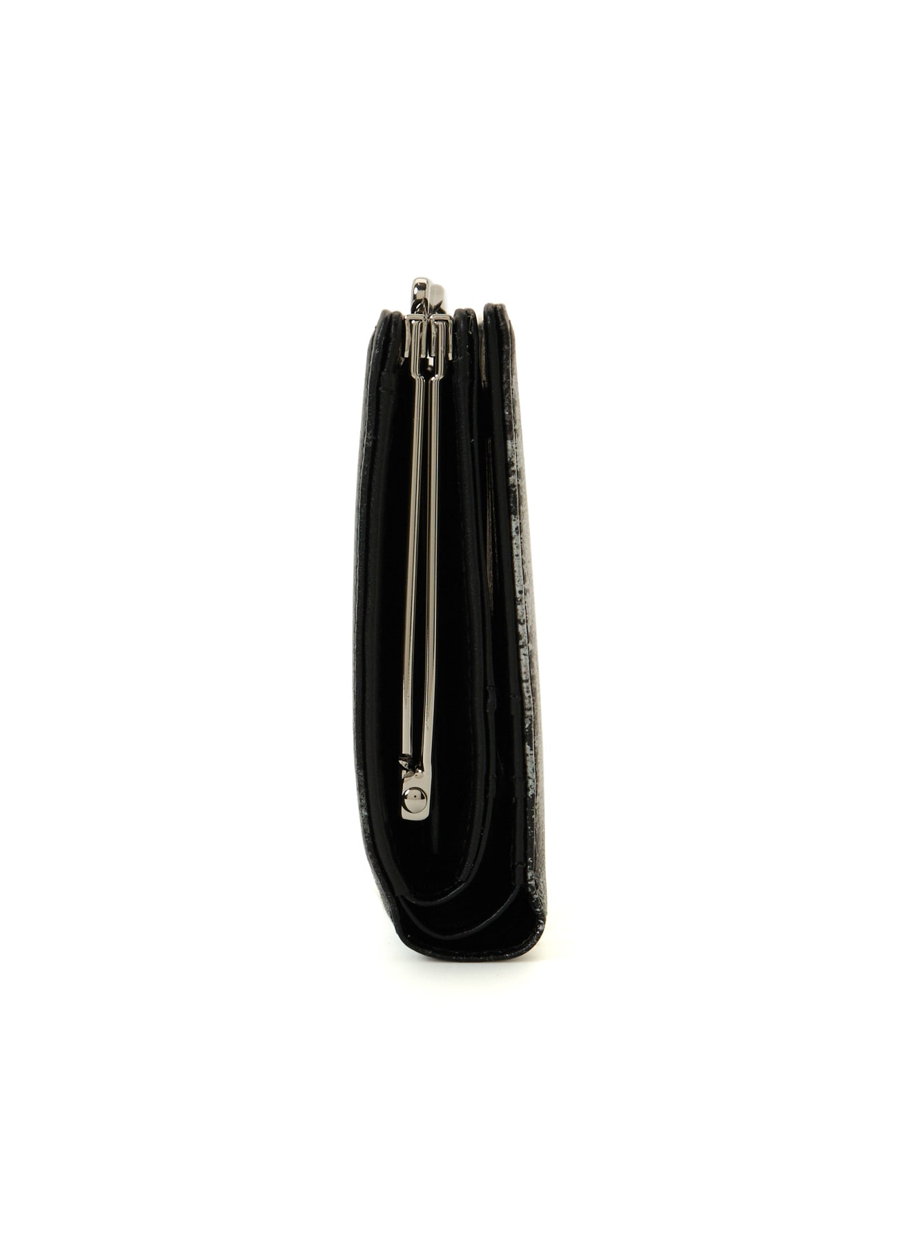 PRINTED LEATHER DOUBLE-FOLD WALLET