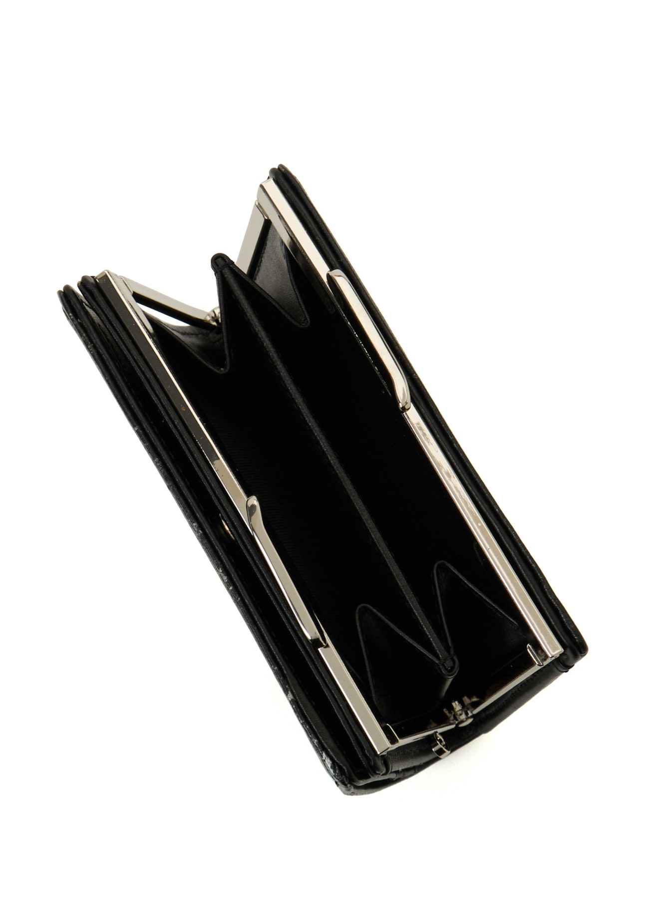 PRINTED LEATHER DOUBLE-FOLD WALLET