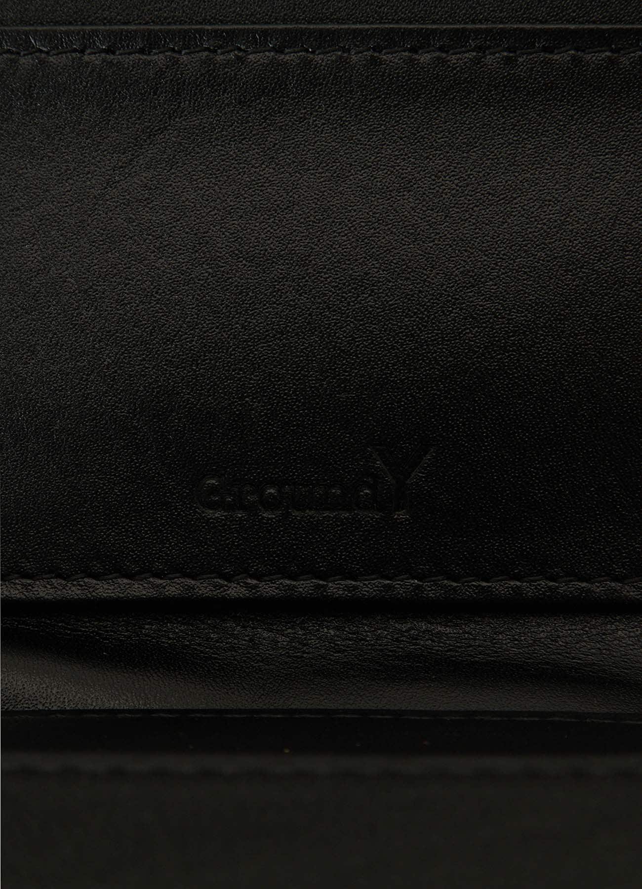 PRINTED LEATHER L-ZIP WALLET