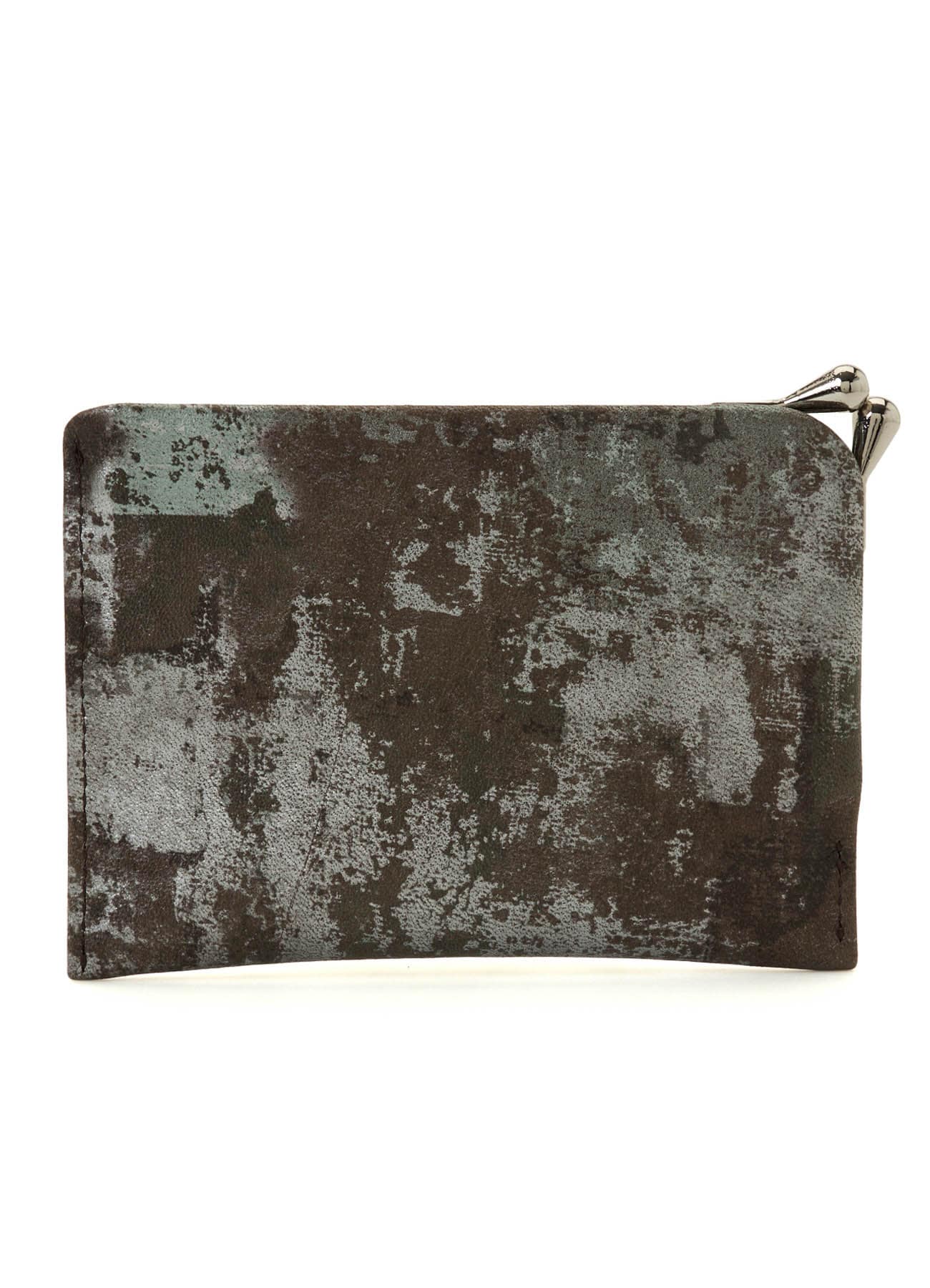 PRINTED LEATHER CARD & COIN CASE