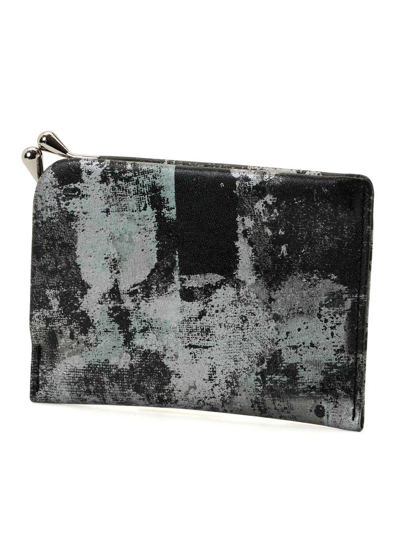 PRINTED LEATHER CARD & COIN CASE