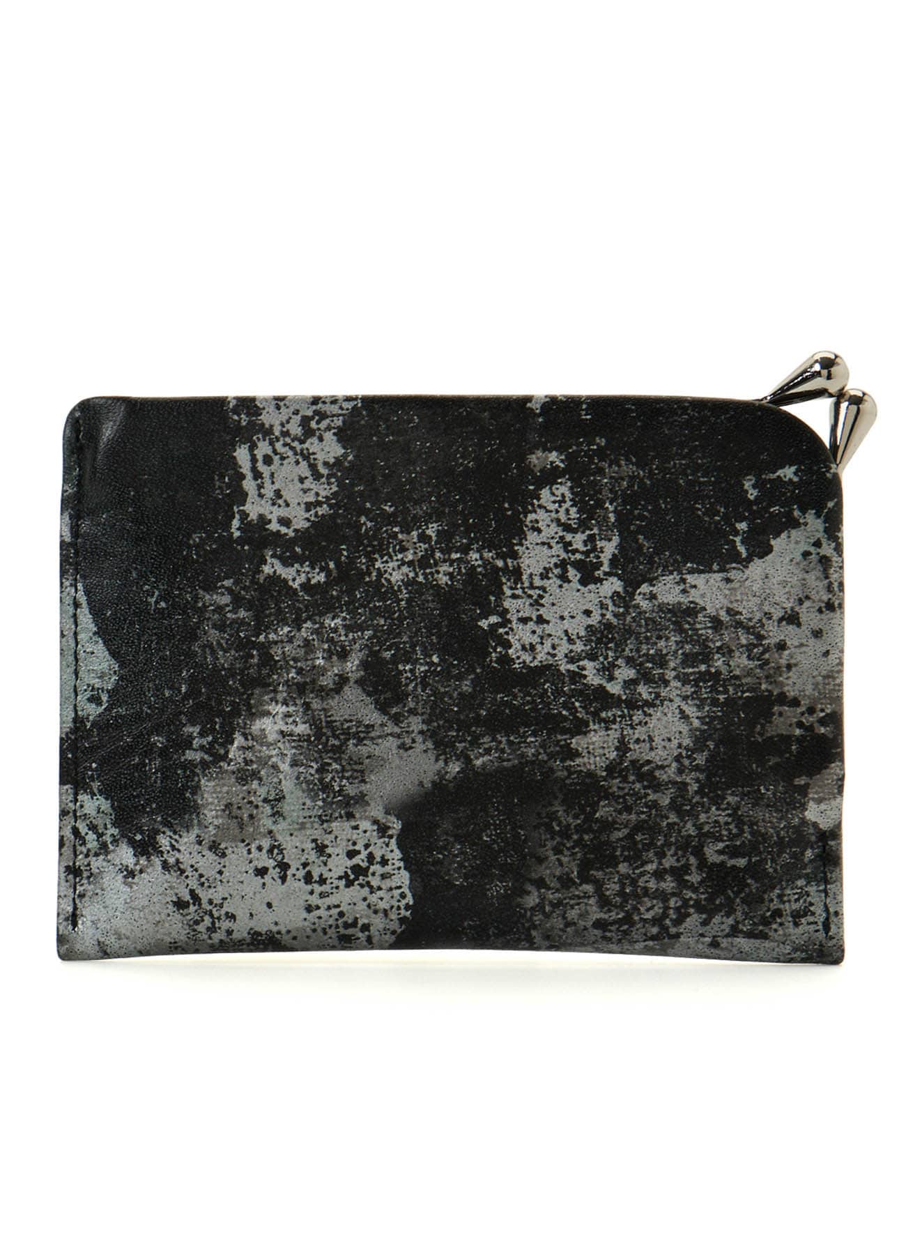 PRINTED LEATHER CARD & COIN CASE