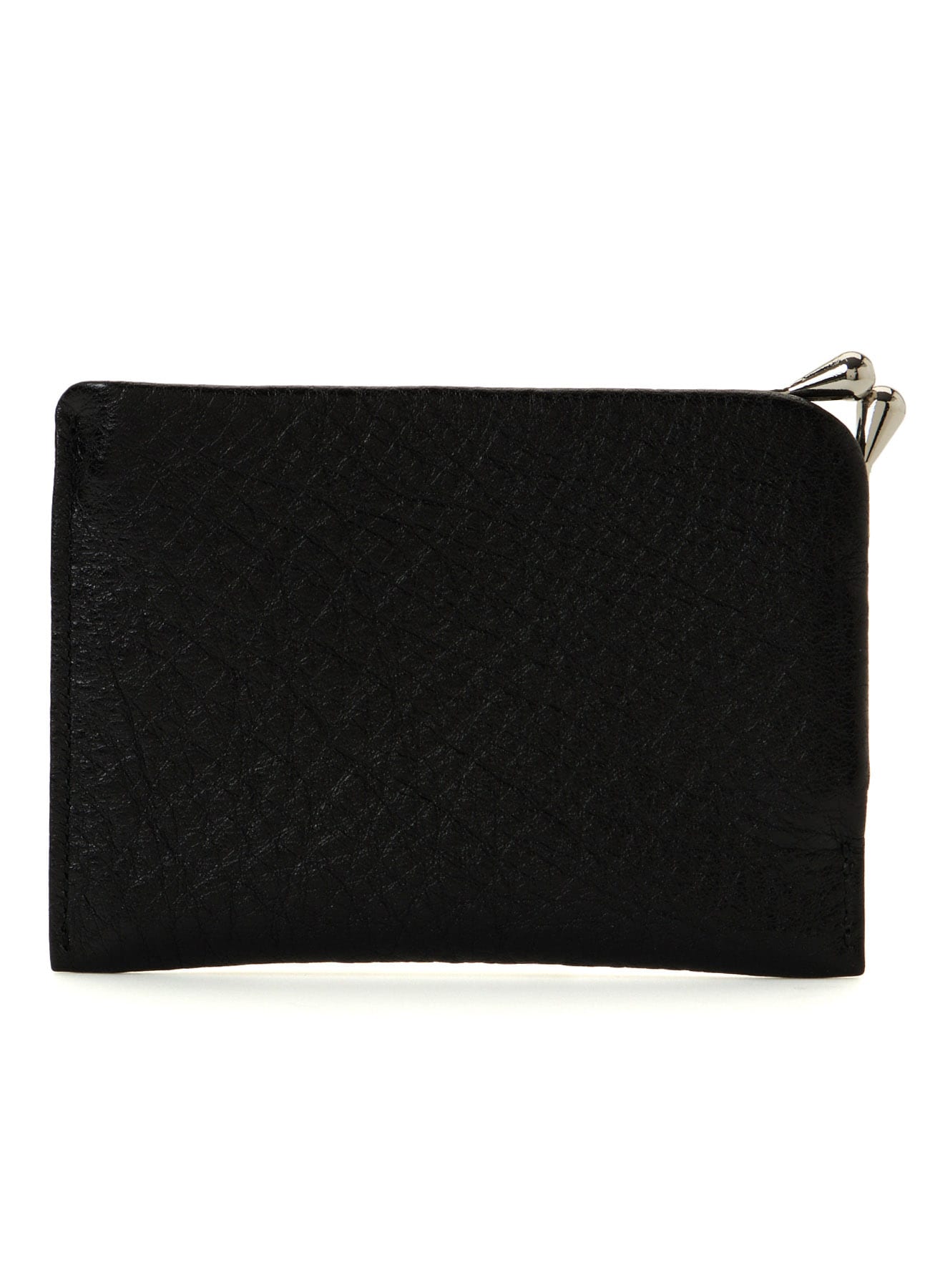 COW LEATHER CARD & COIN CASE W/CLASP
