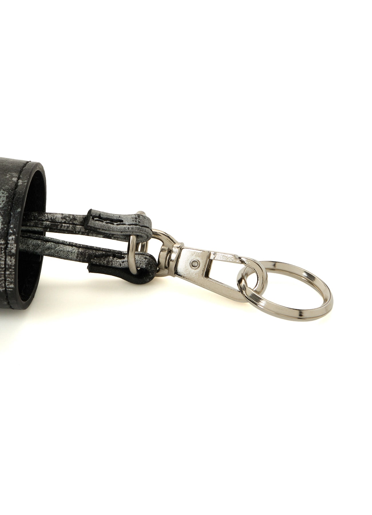 PRINTED LEATHER KEYCASE NECKLACE