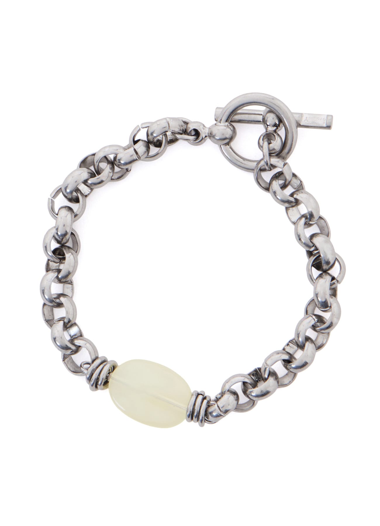 BRASS OVAL BEADS BRACELET