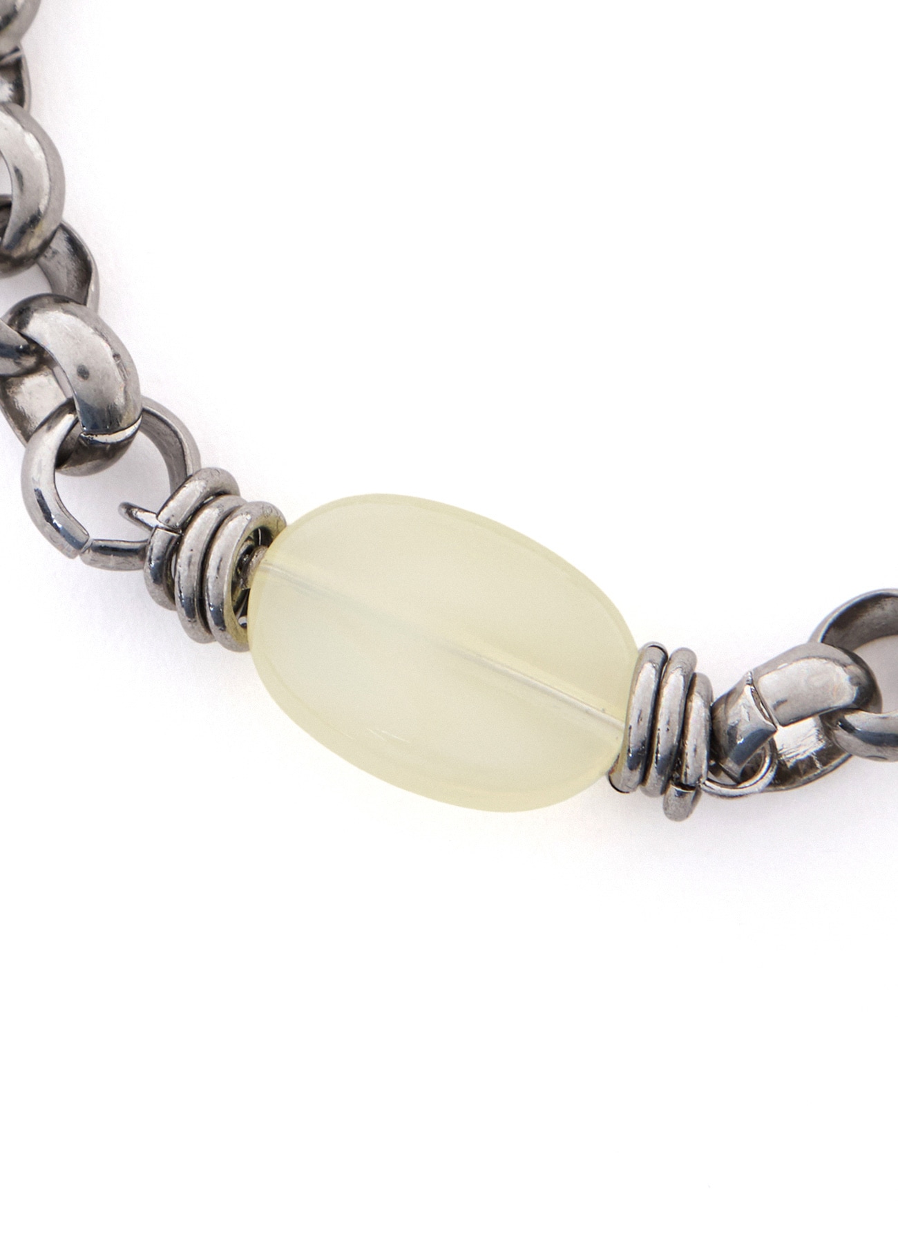 BRASS OVAL BEADS BRACELET