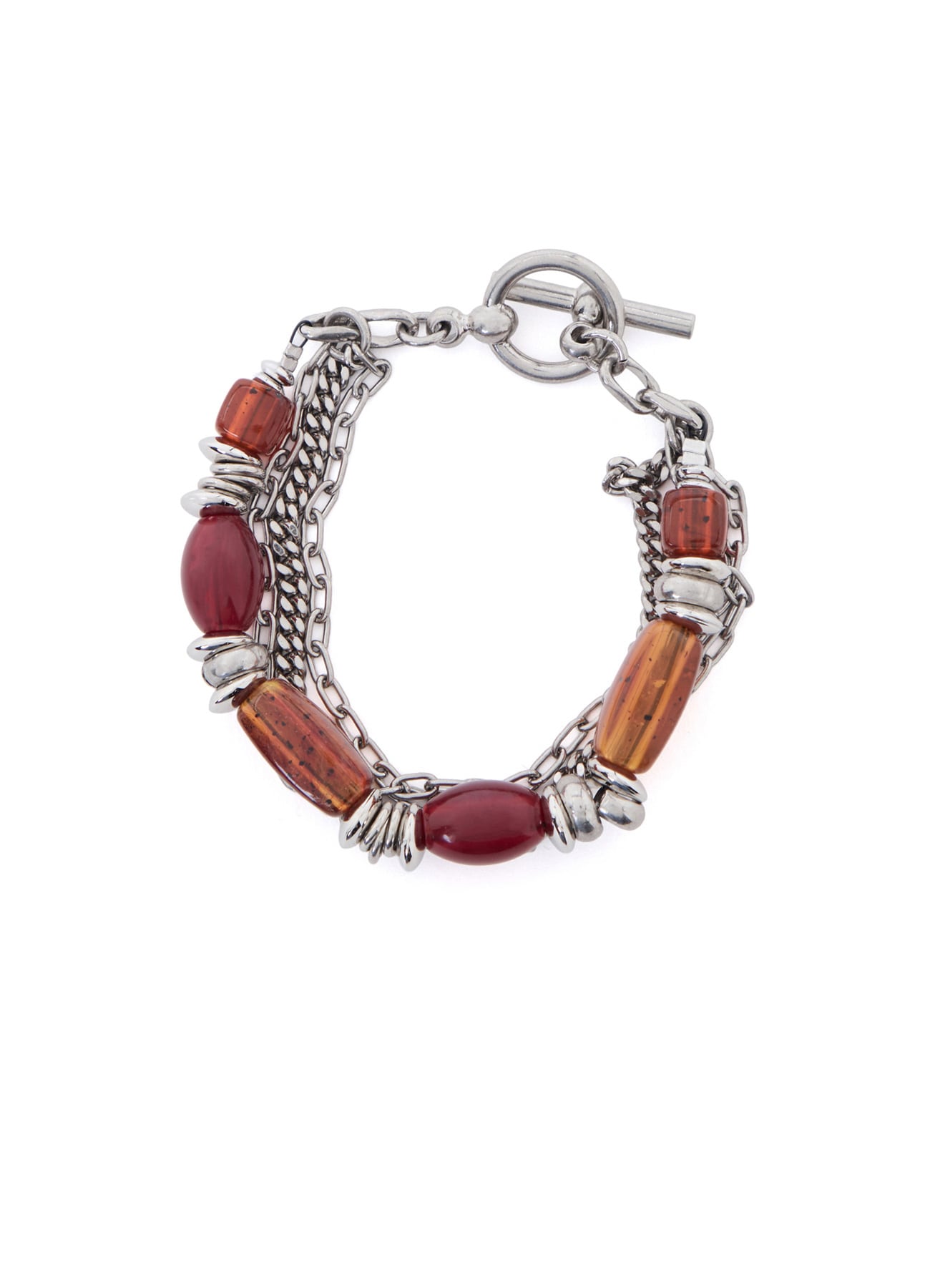 BRASS AMBER BEADS BRACELET