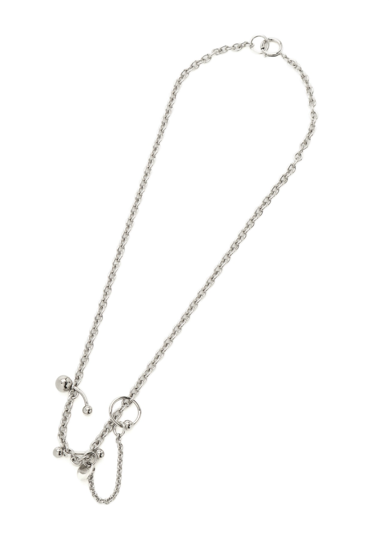 BRASS BODY THIN CHAIN NECKLACE