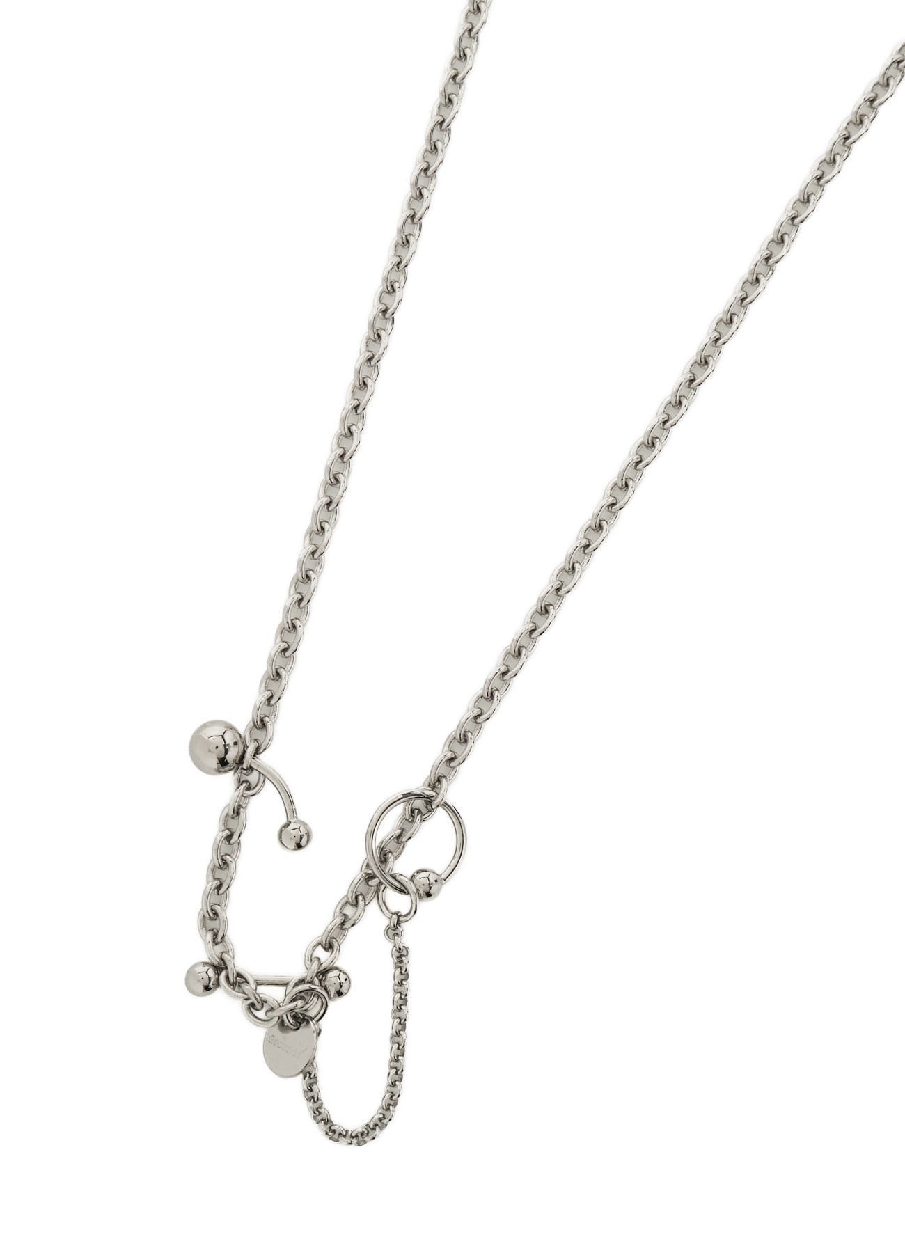BRASS BODY THIN CHAIN NECKLACE
