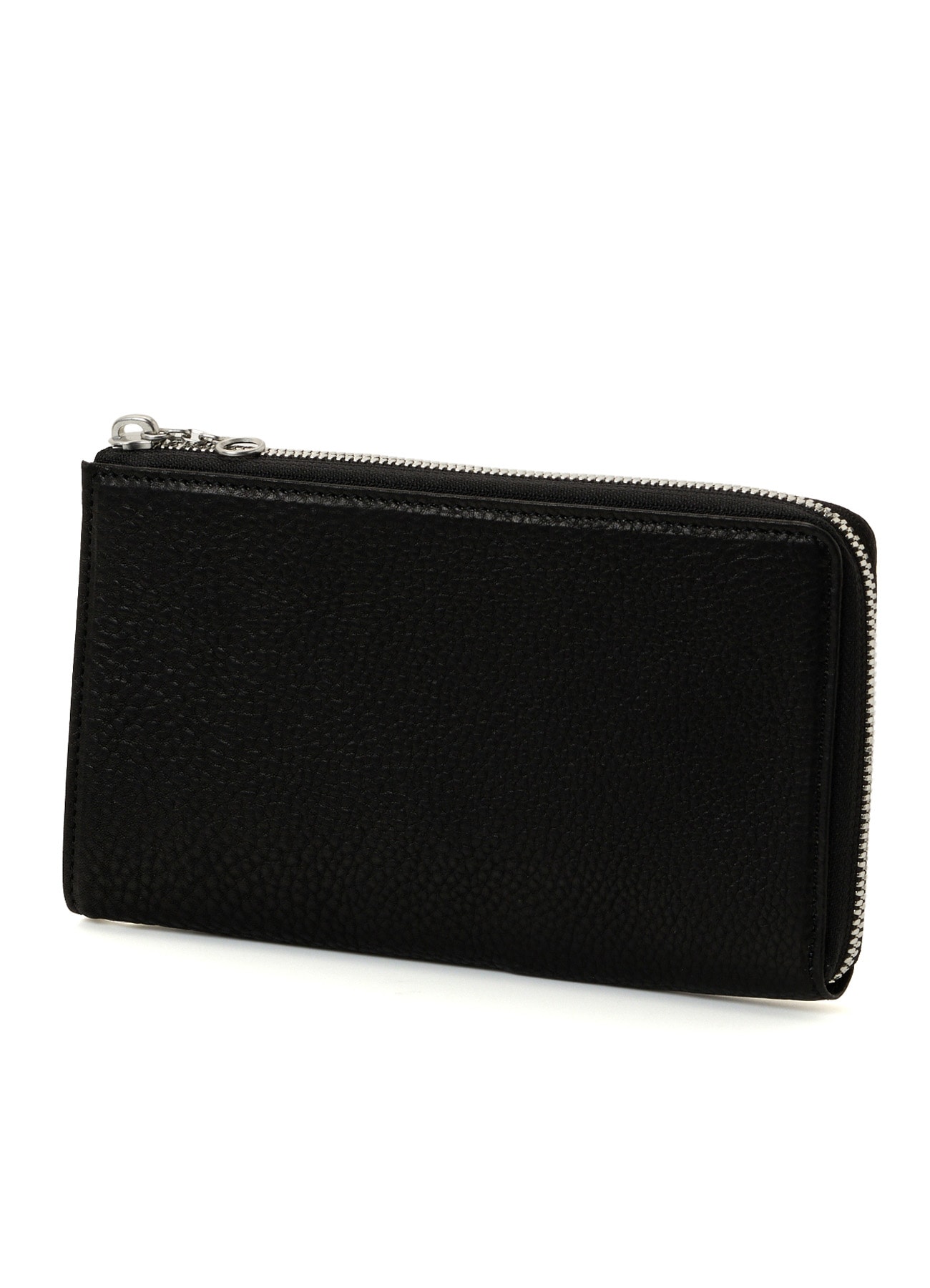 COW LEATHER BLACK & WHITE LONG WALLET