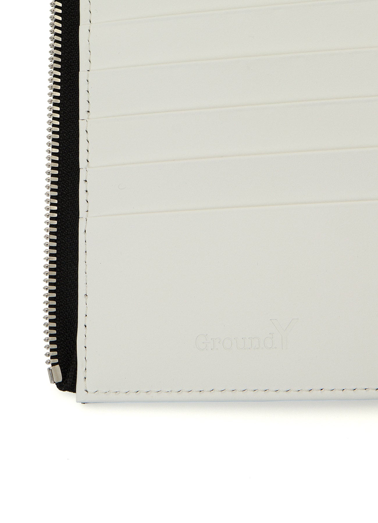 COW LEATHER BLACK & WHITE LONG WALLET