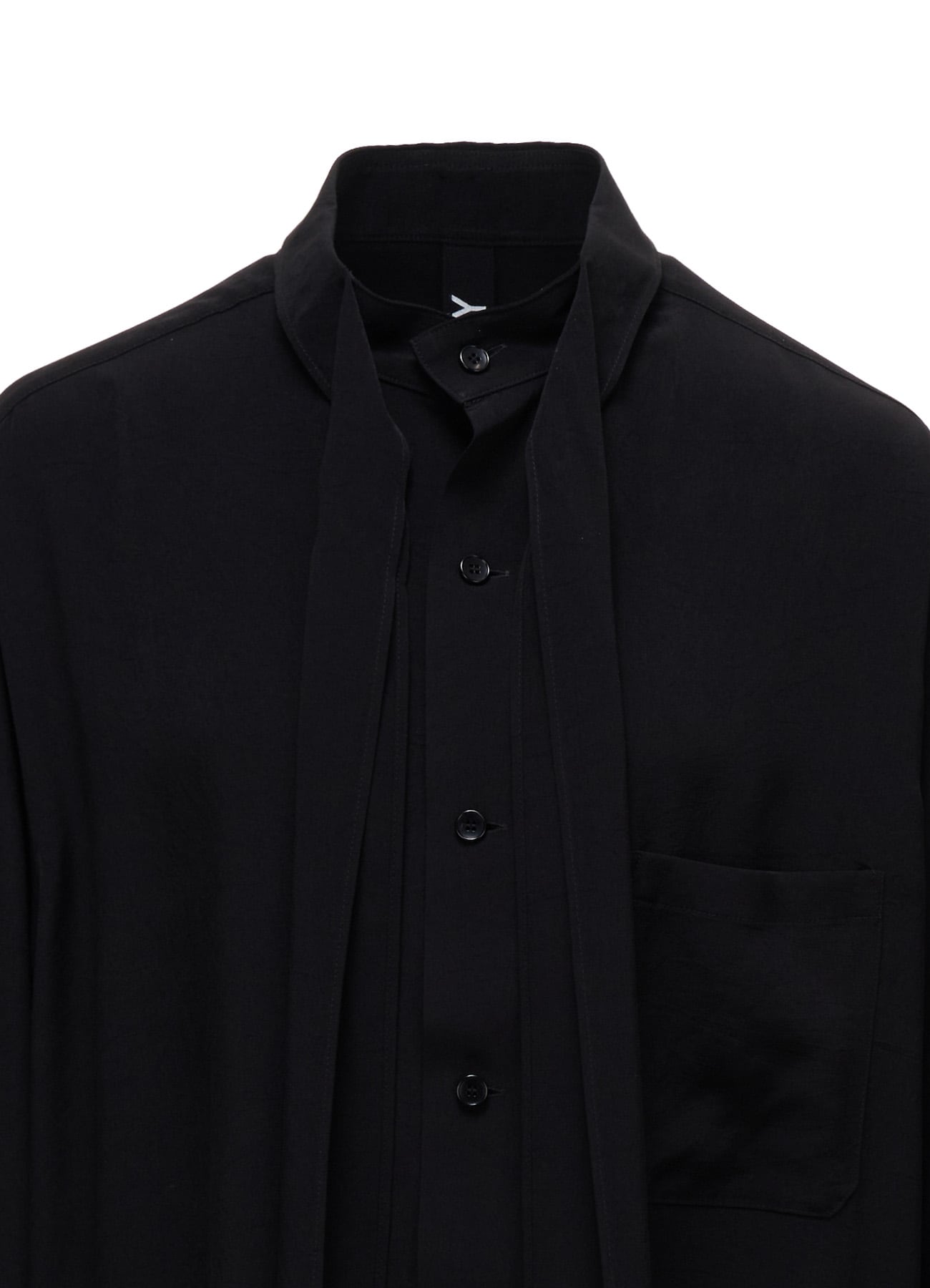 CREPE de CHINE BOW TIE COLLAR SHIRT