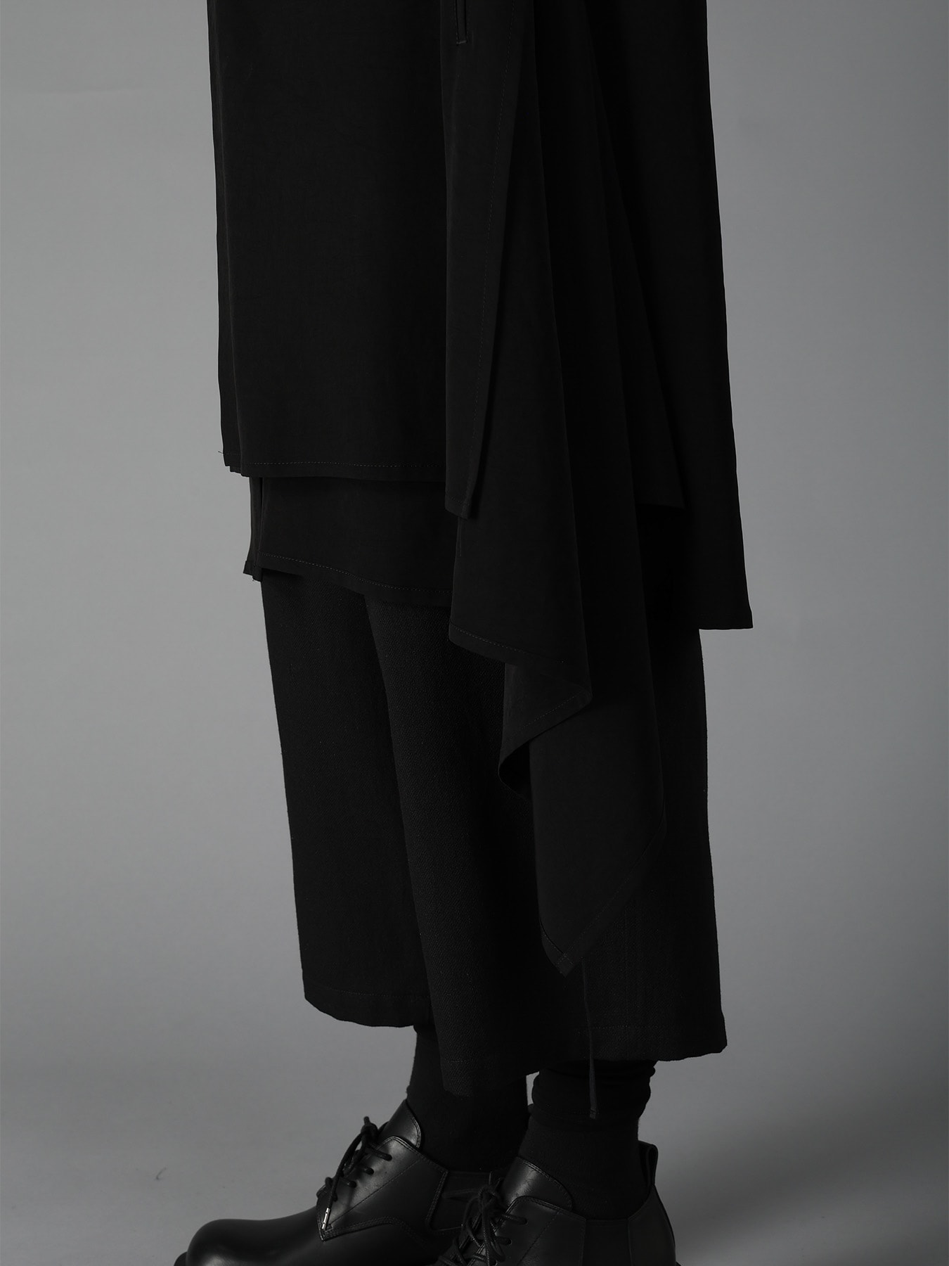 CREPE de CHINE POCKET BAGS BIG SHIRT