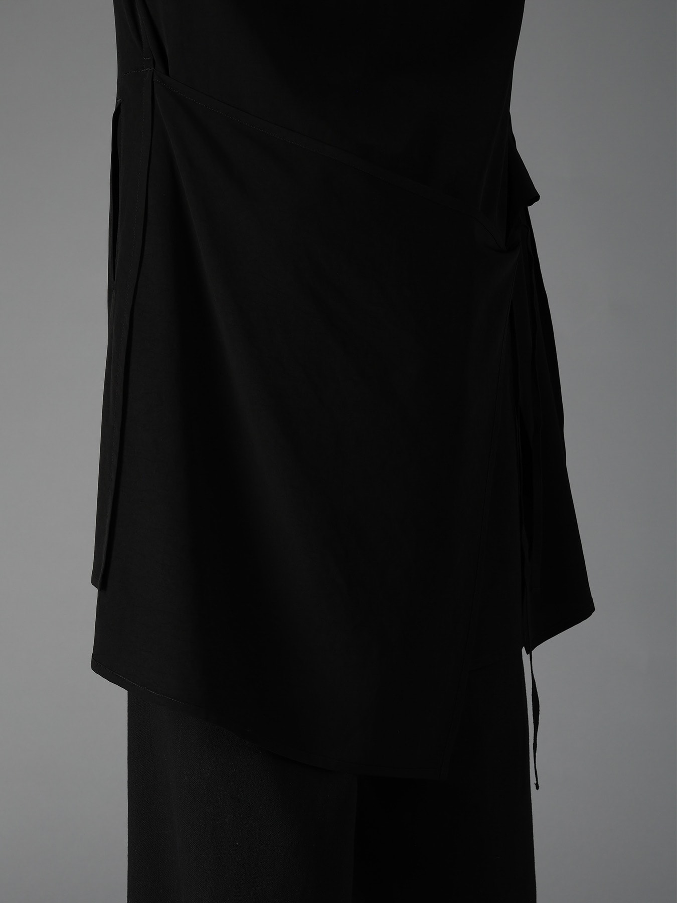 CREPE de CHINE POCKET BAGS BIG SHIRT