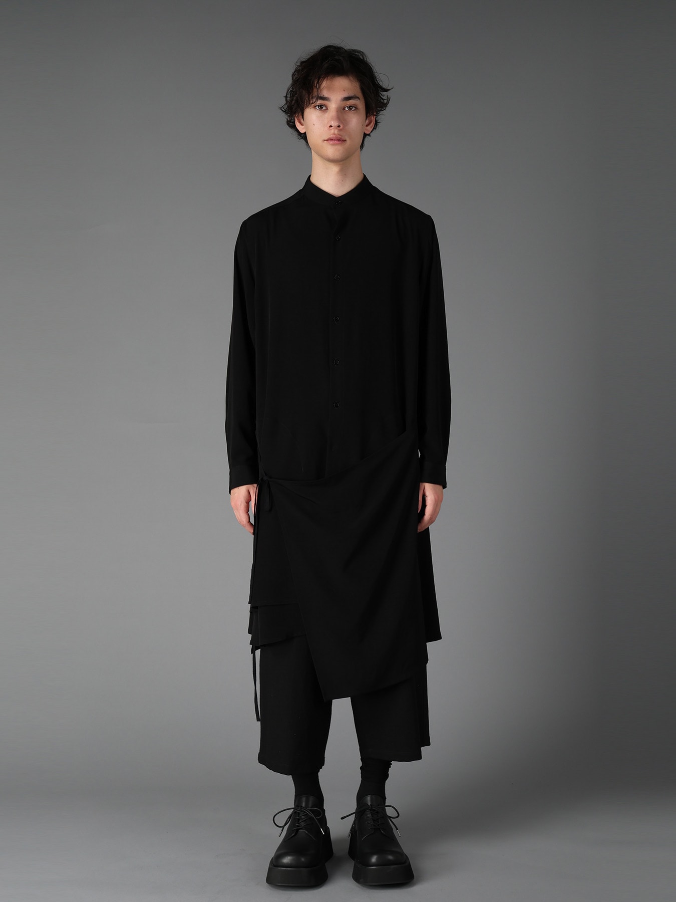 CREPE de CHINE POCKET BAGS BIG SHIRT