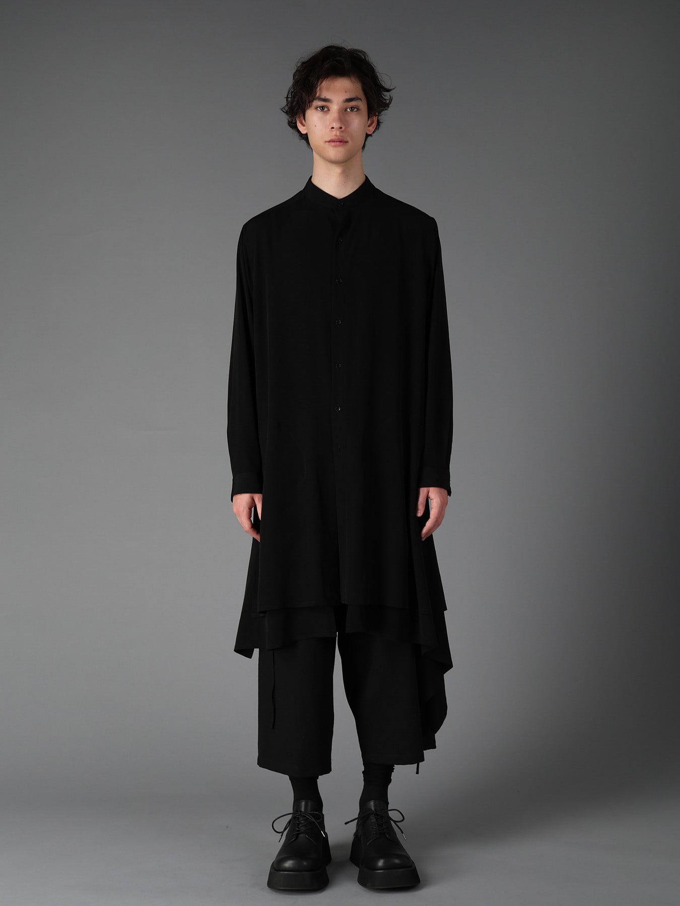 CREPE de CHINE POCKET BAGS BIG SHIRT