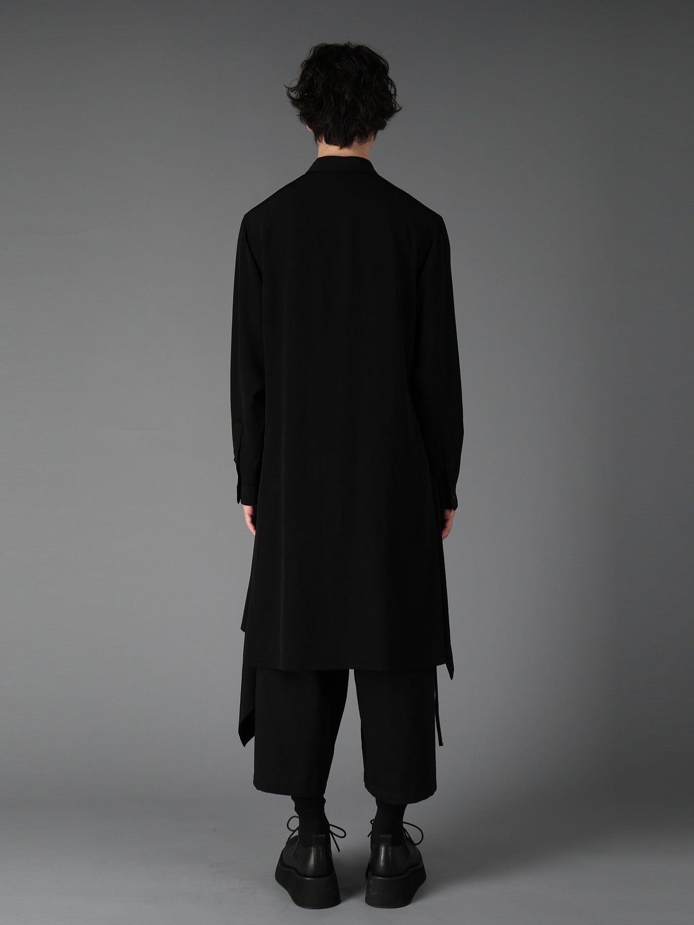 CREPE de CHINE POCKET BAGS BIG SHIRT