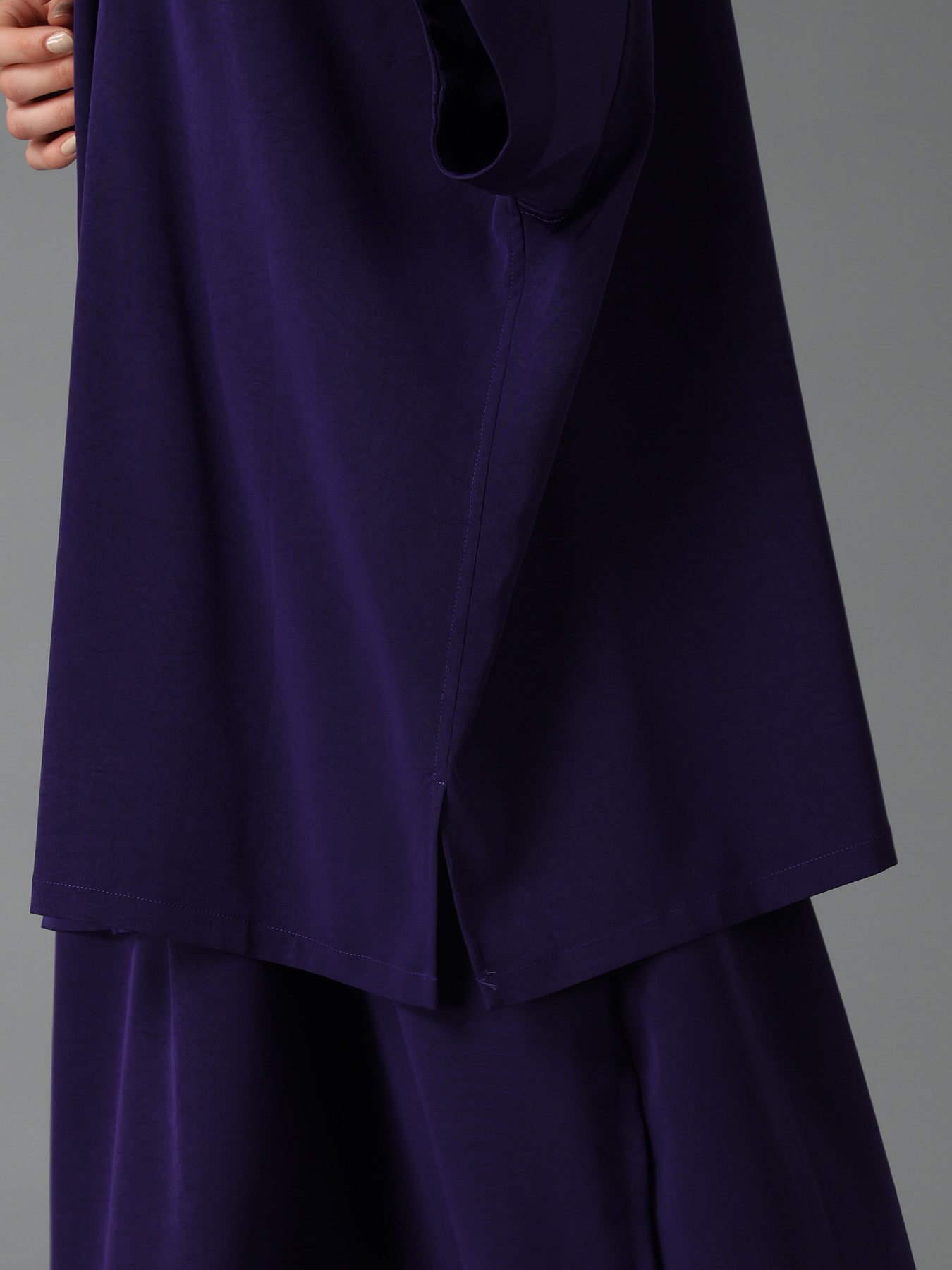 CREPE de CHINE FRONT DOLMAN BIG SHIRT