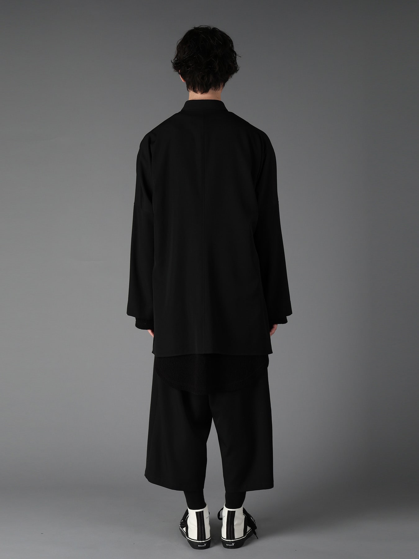 WOOL GABARDINE DOLMAN  SHIRT