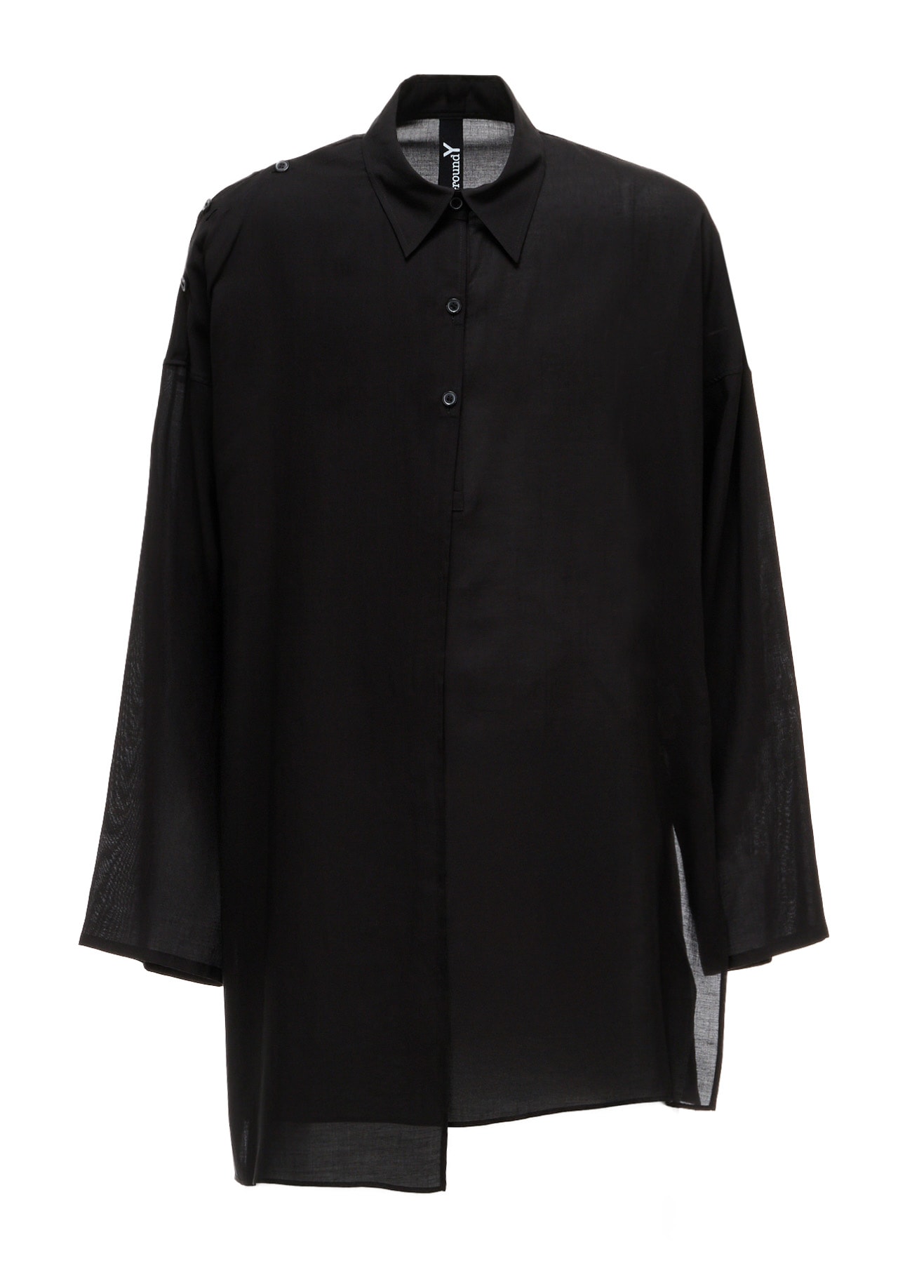 CELLULOSE LAWN PULLOVER SHIRT