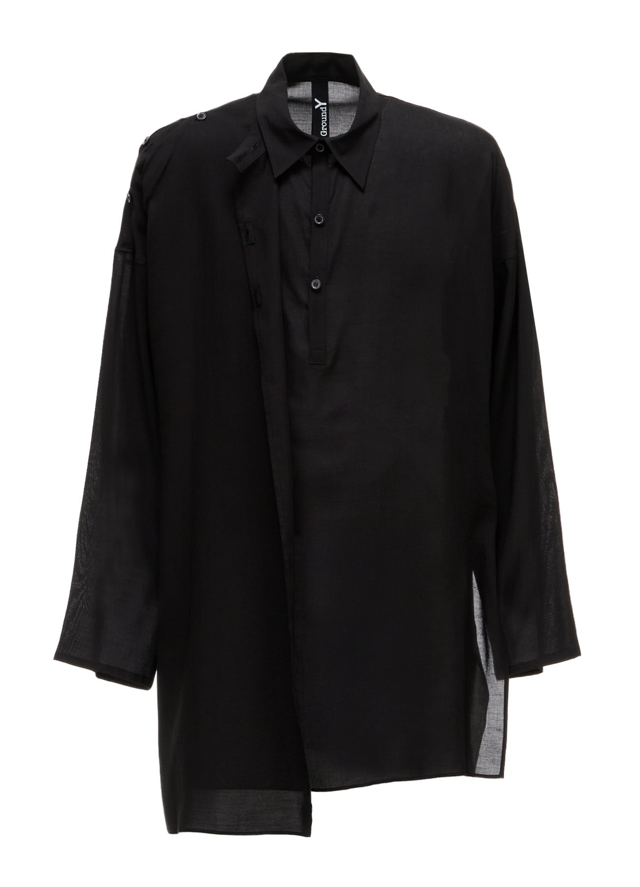 CELLULOSE LAWN PULLOVER SHIRT