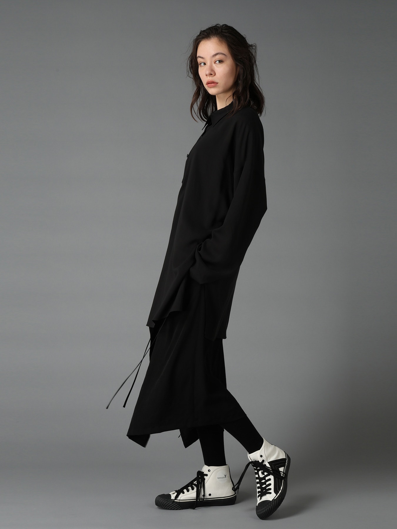 CELLULOSE LAWN PULLOVER SHIRT