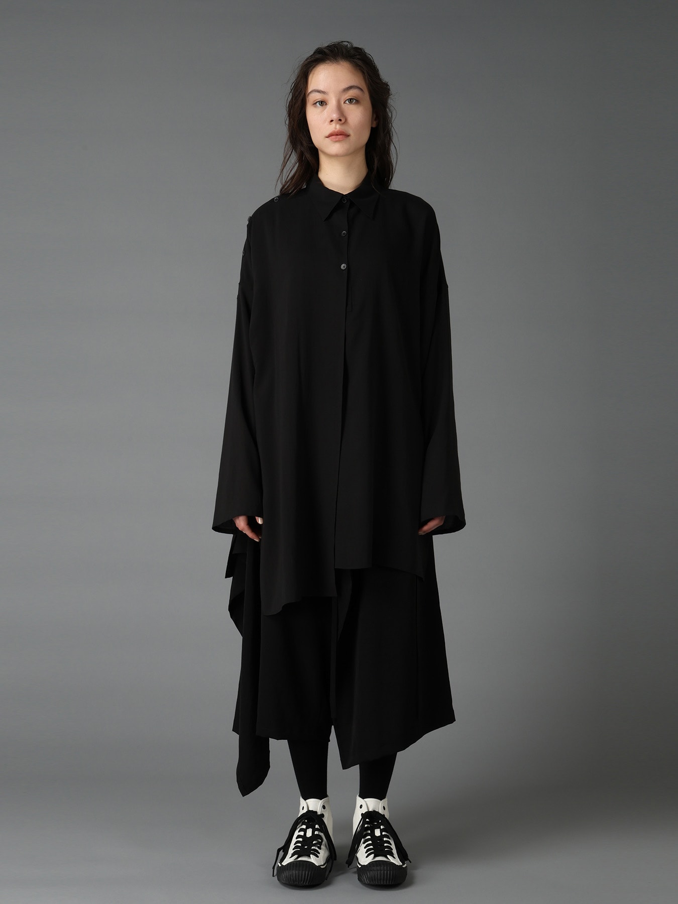 CELLULOSE LAWN PULLOVER SHIRT