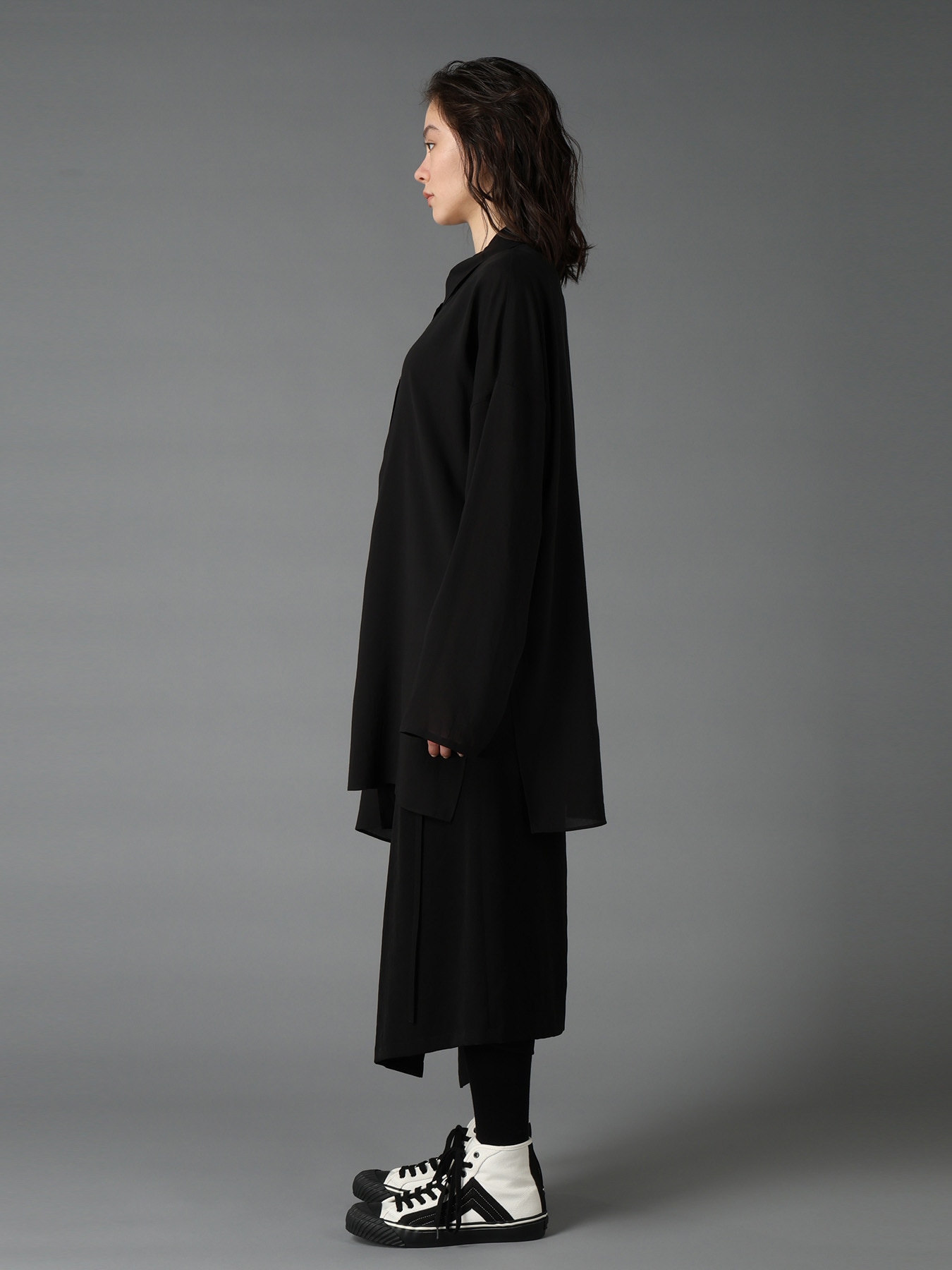 CELLULOSE LAWN PULLOVER SHIRT