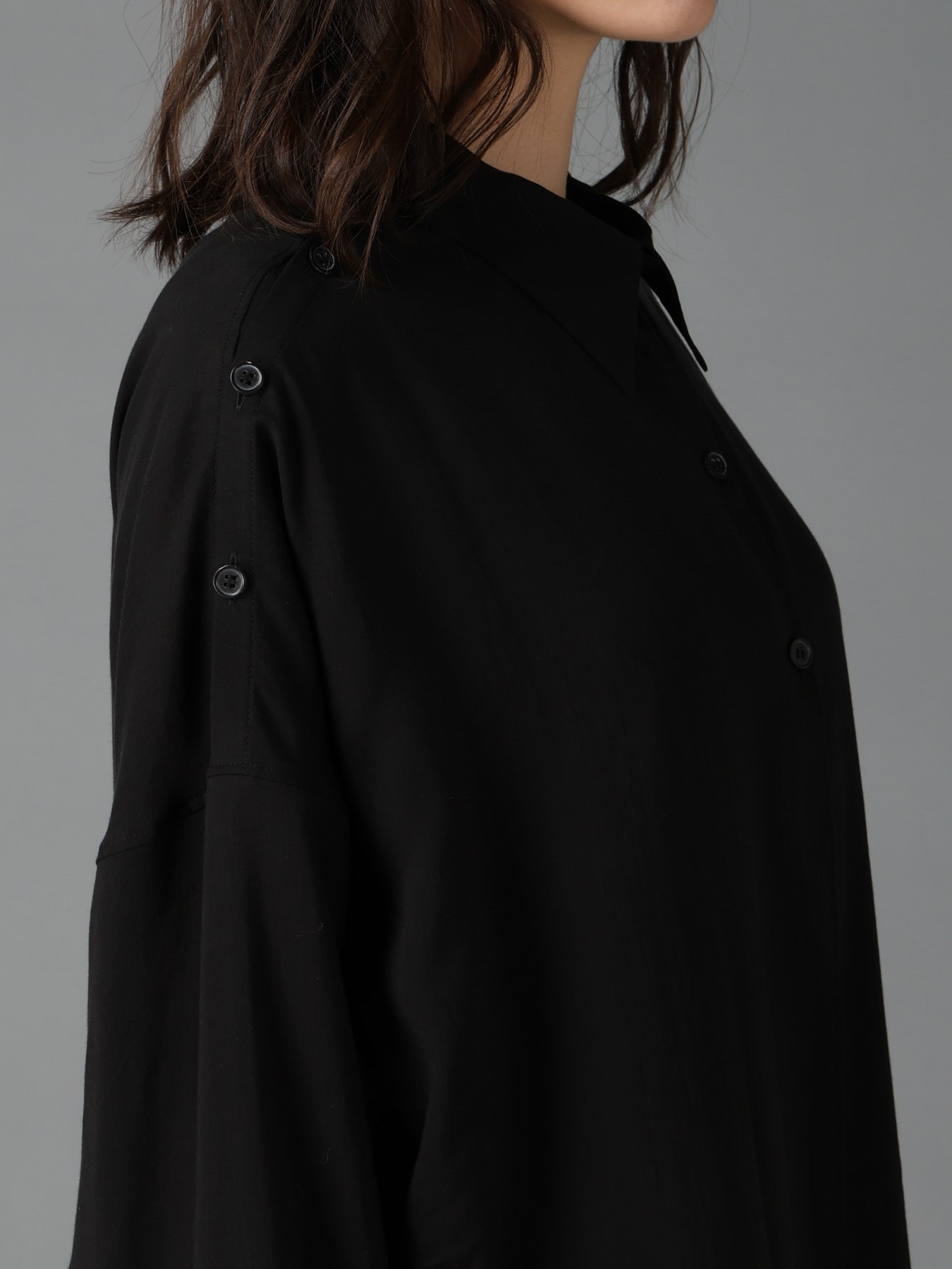 CELLULOSE LAWN PULLOVER SHIRT