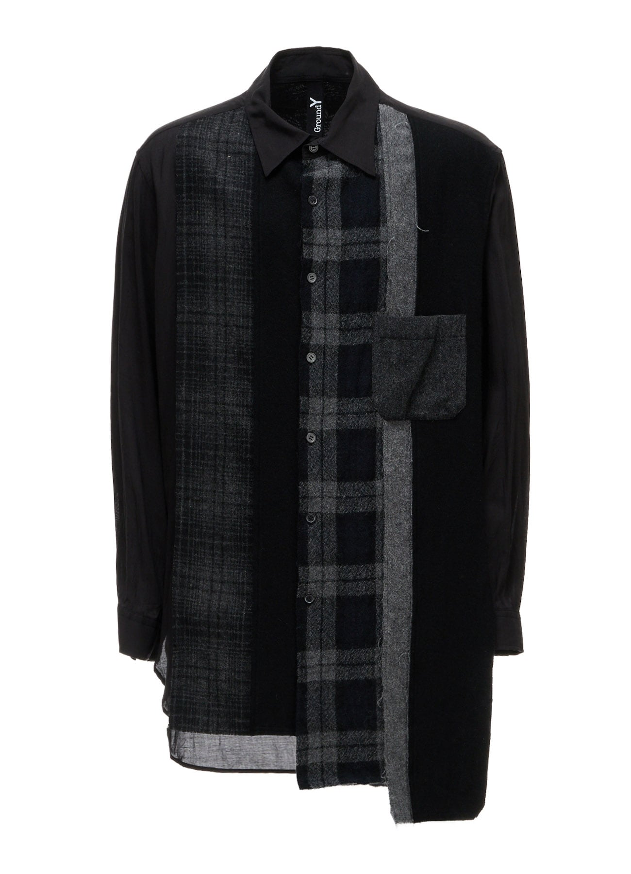 SWITCHING MATERIAL FRONT PANEL SHIRT