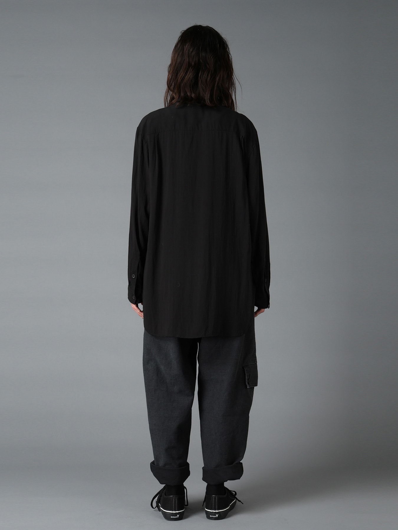 SWITCHING MATERIAL FRONT PANEL SHIRT