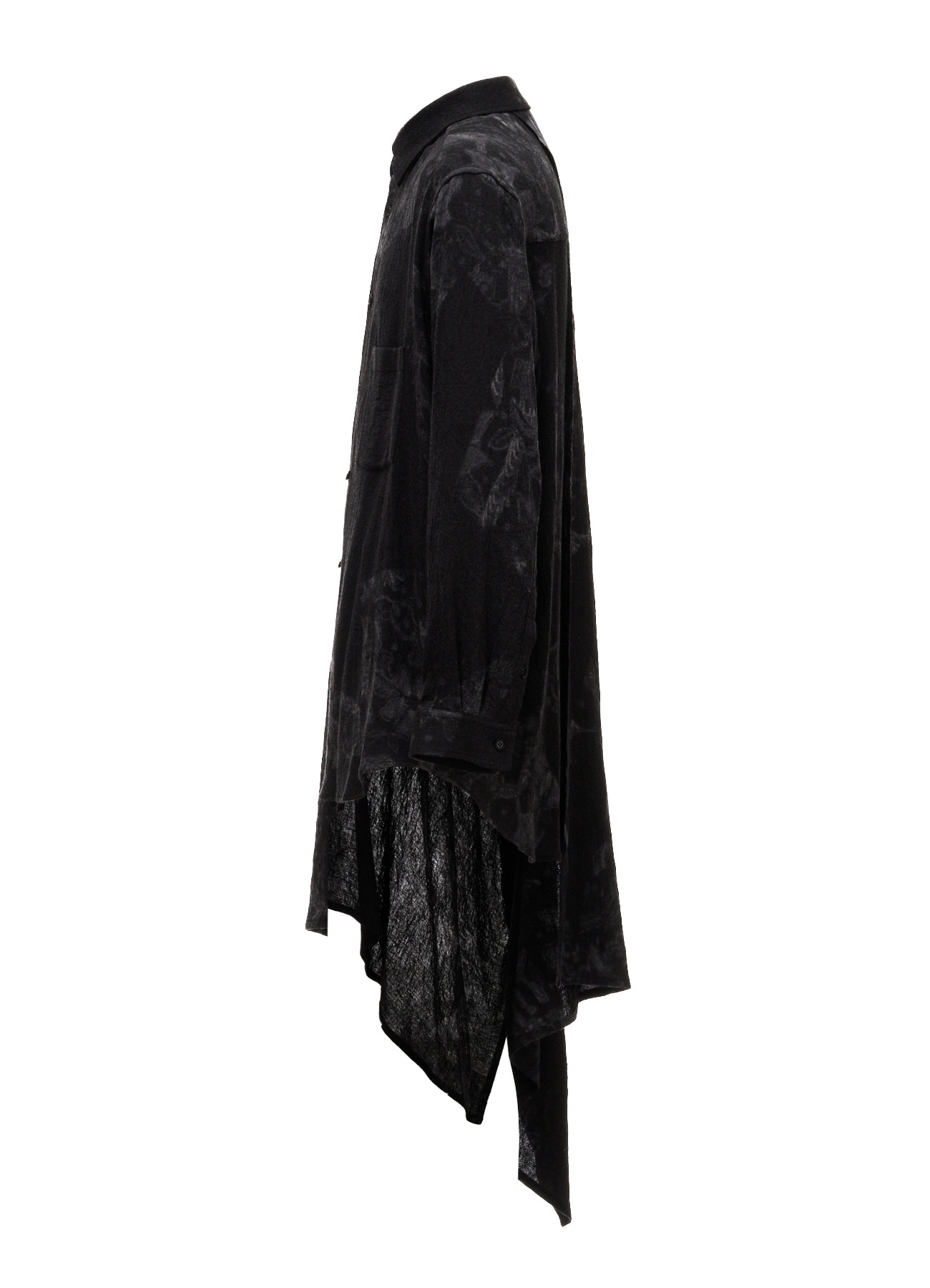 BATIK PATTERN CAPE DOCKING SHIRT