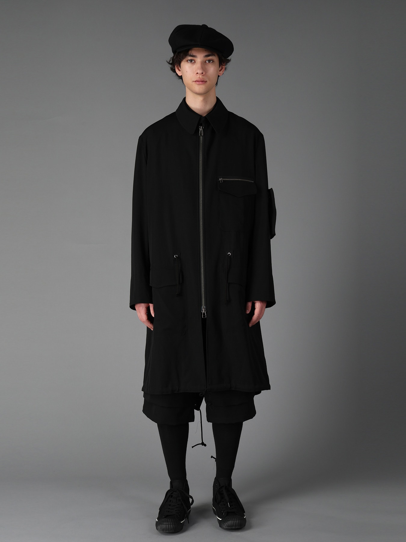 WOOL GABARDINE BALMACAAN MODS COAT