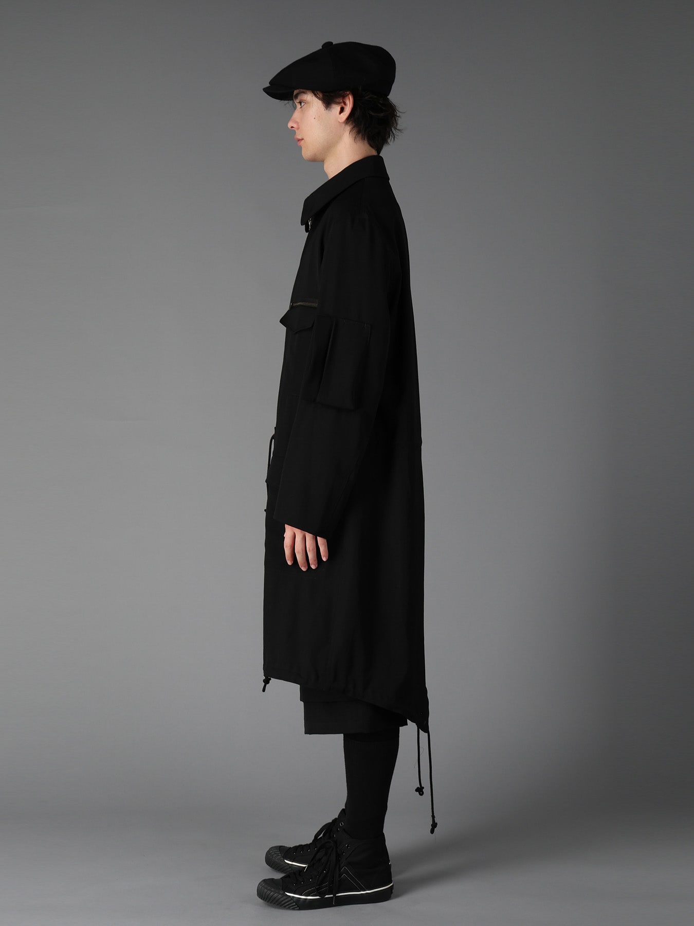 WOOL GABARDINE BALMACAAN MODS COAT