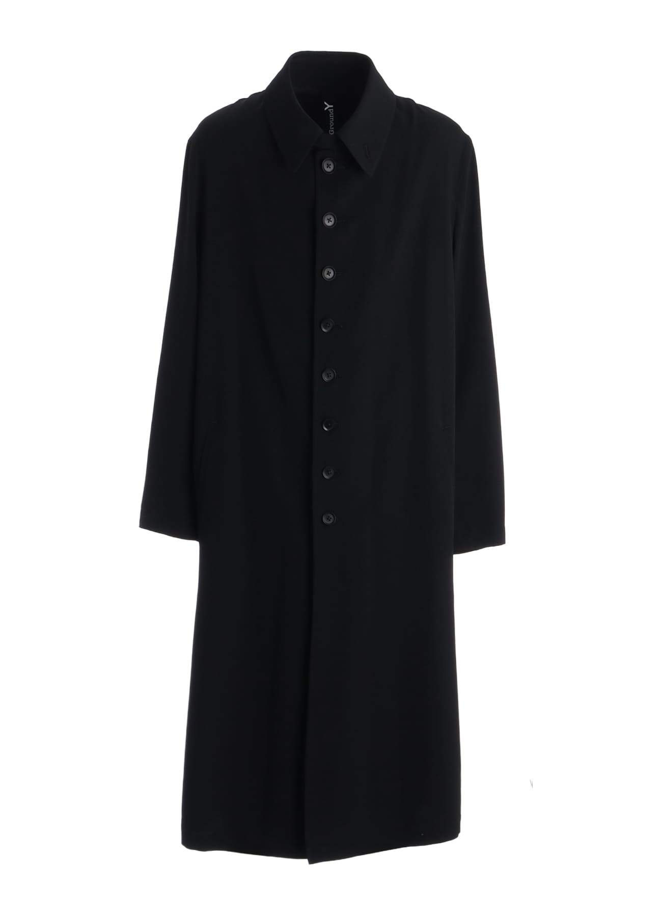 WOOL GABARDINE 8-BUTTON COAT