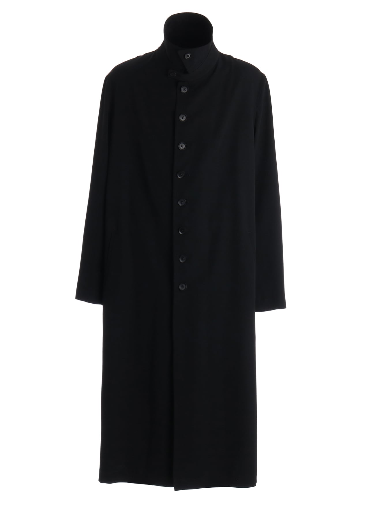 WOOL GABARDINE 8-BUTTON COAT