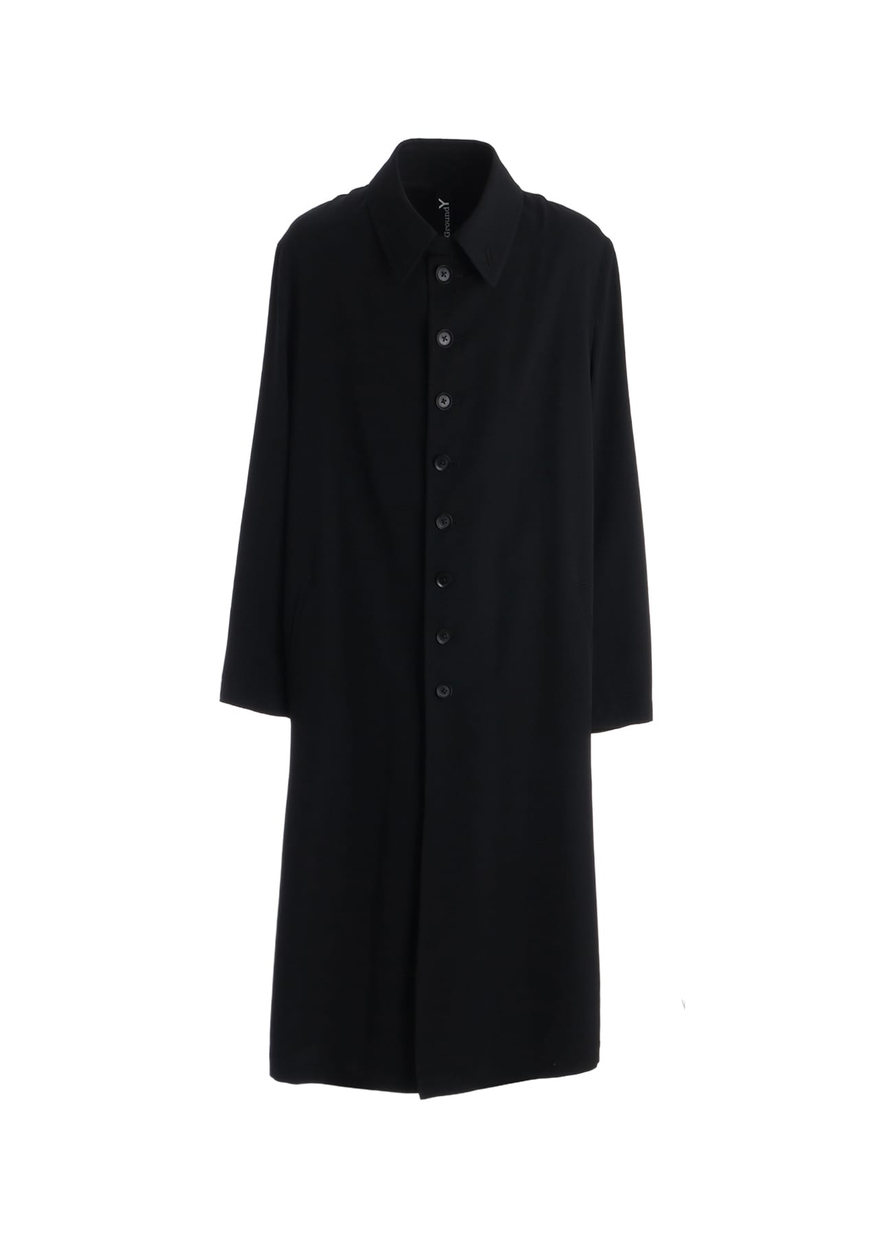 WOOL GABARDINE 8-BUTTON COAT