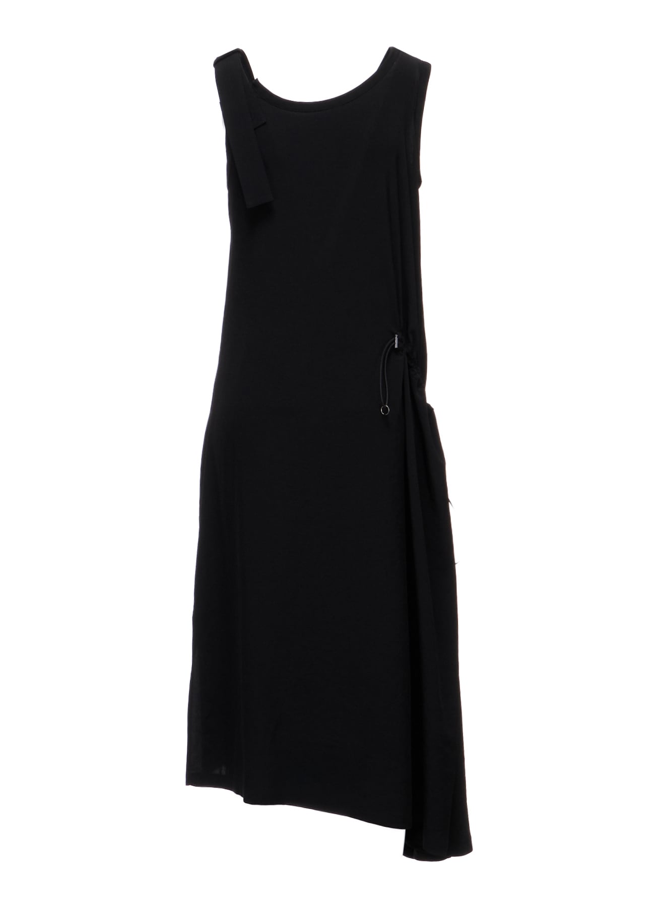 CREPE de CHINE ASYMMETRY DRAWCORD DRESS