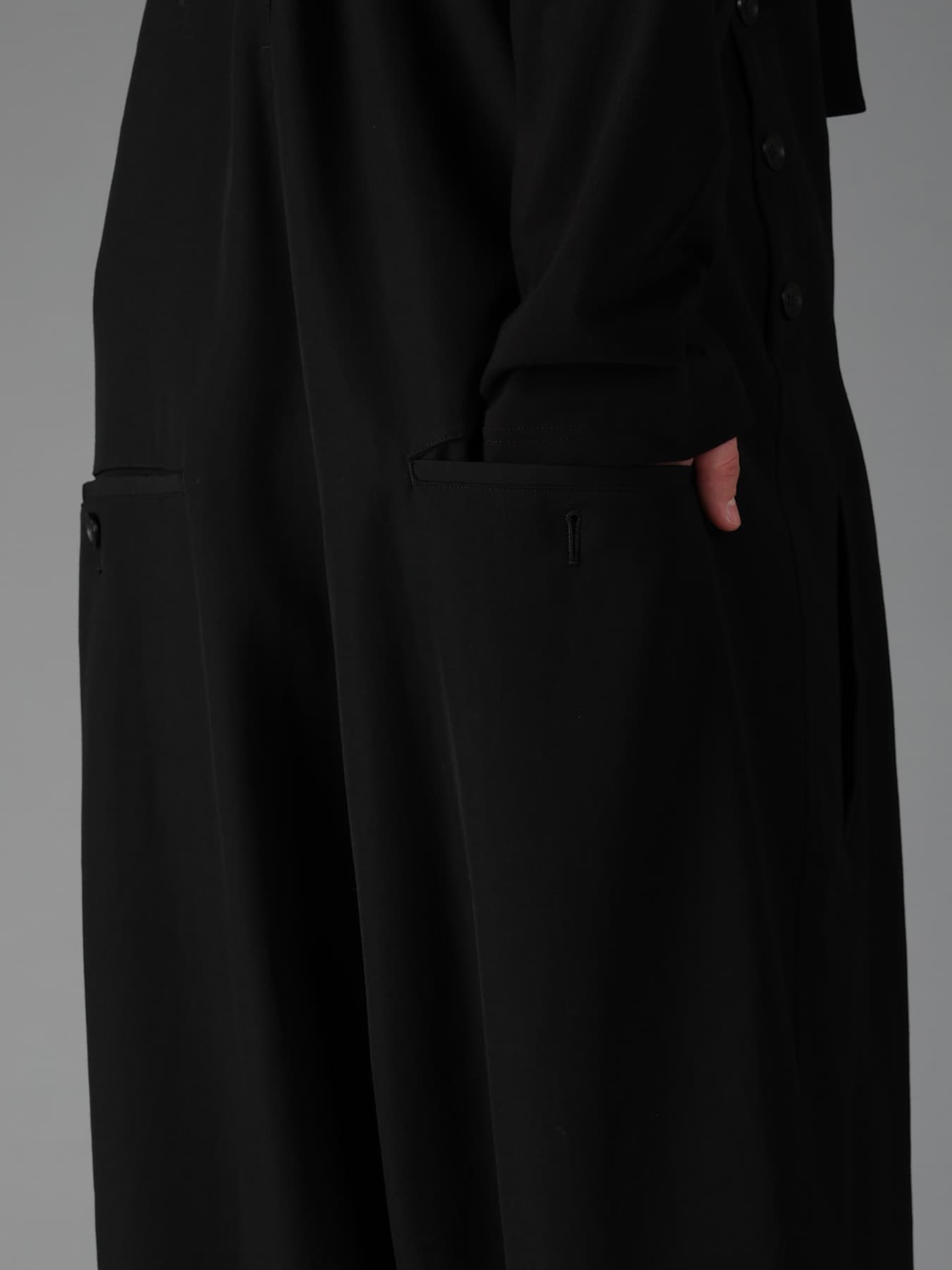 WOOL GABARDINE OVERALLS